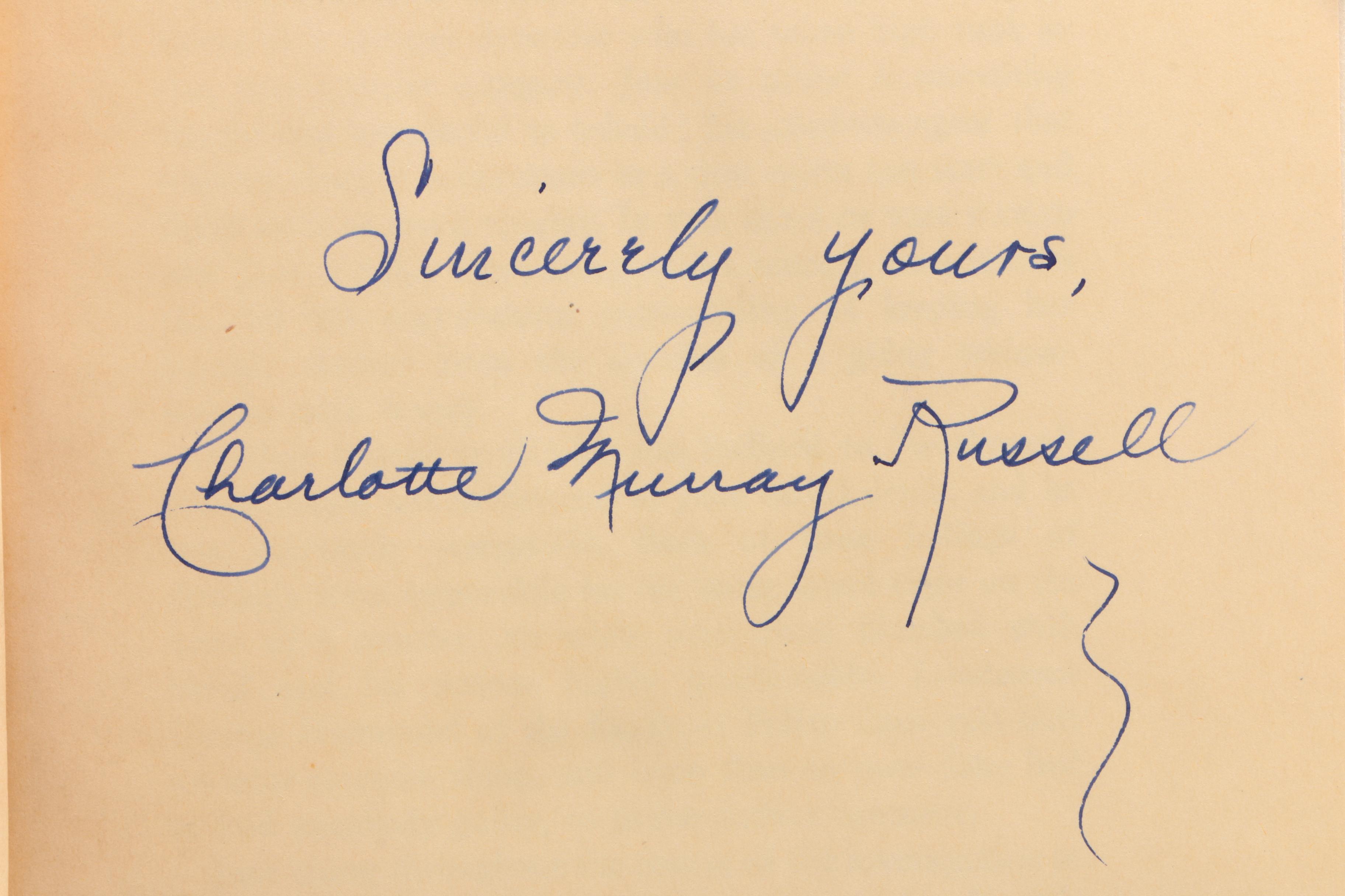 Charlotte Murray Russell "The Clue of the Naked Eye" Signed First Edition