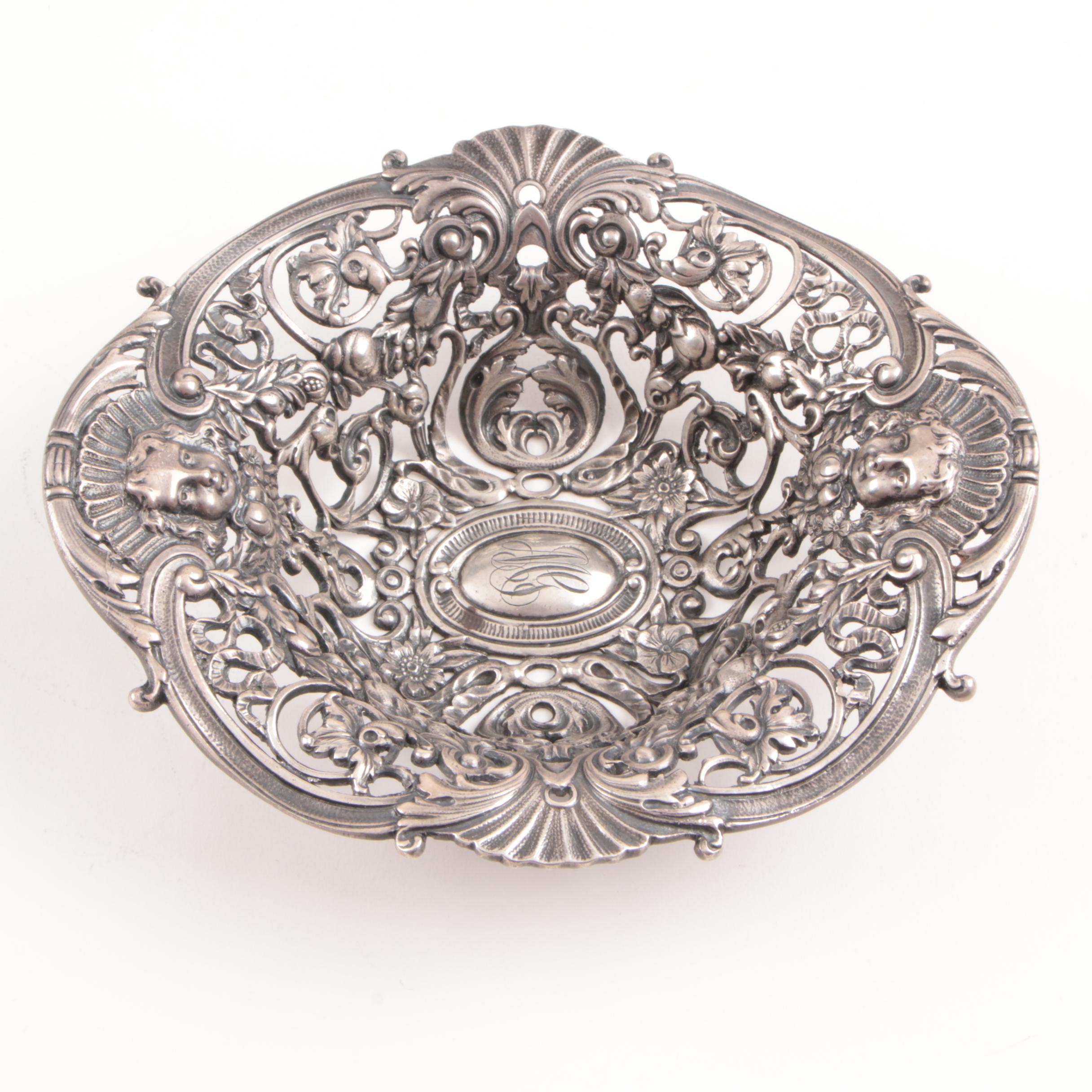 Gorham Sterling Silver Rococo Revival Style Pierced Bon Bon Bowl