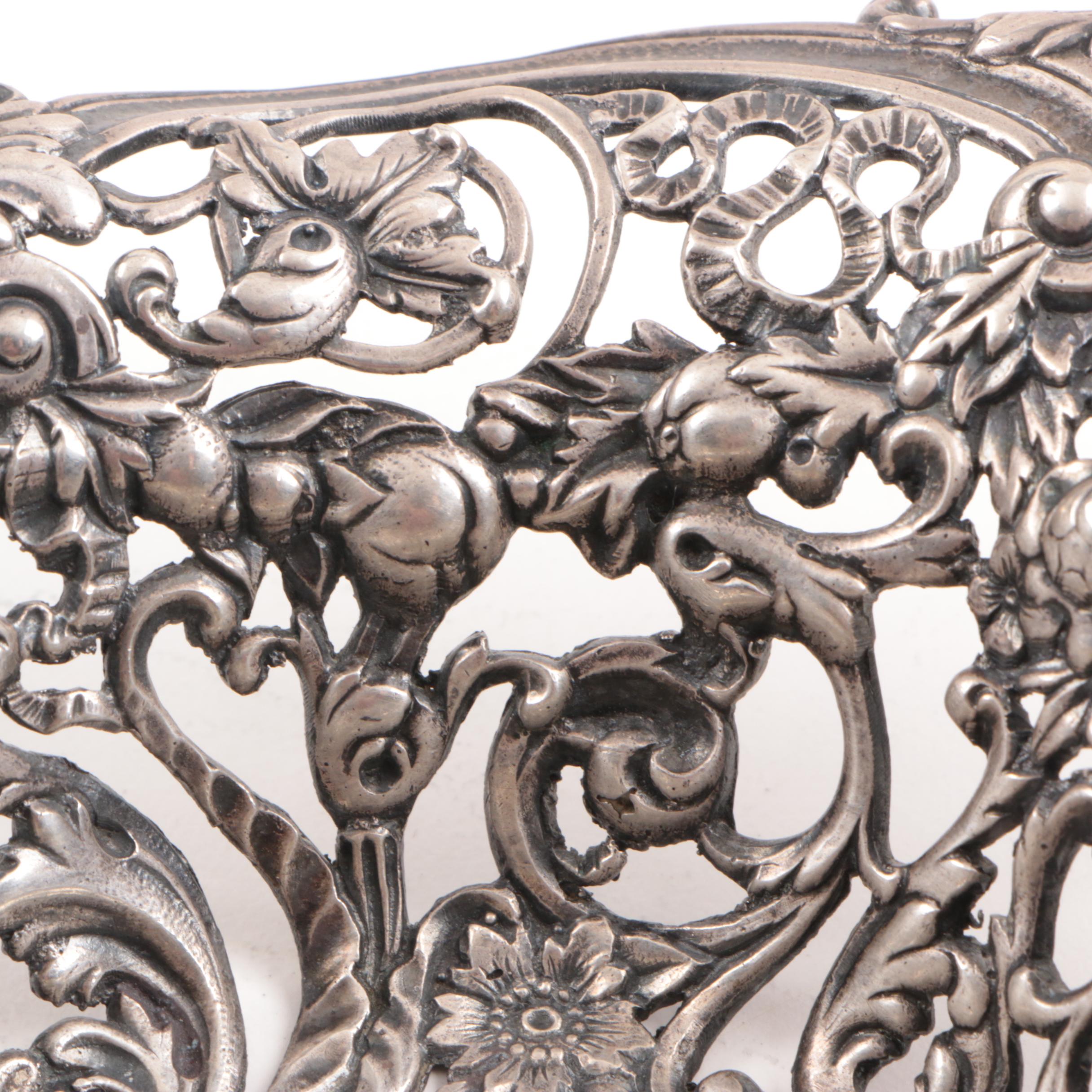 Gorham Sterling Silver Rococo Revival Style Pierced Bon Bon Bowl