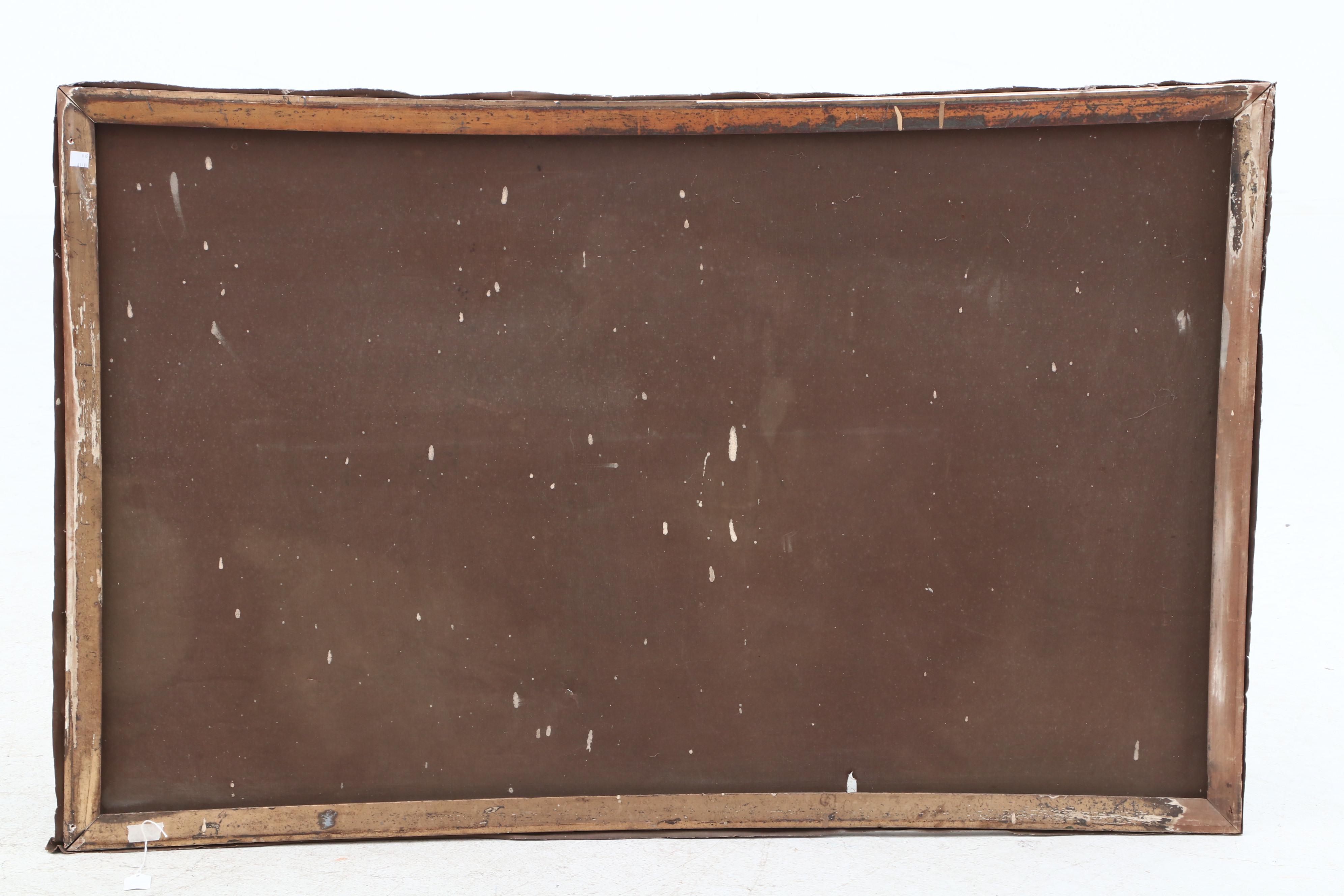 M. Rikin Mid Century Oil Painting of Odysseus and the Sirens