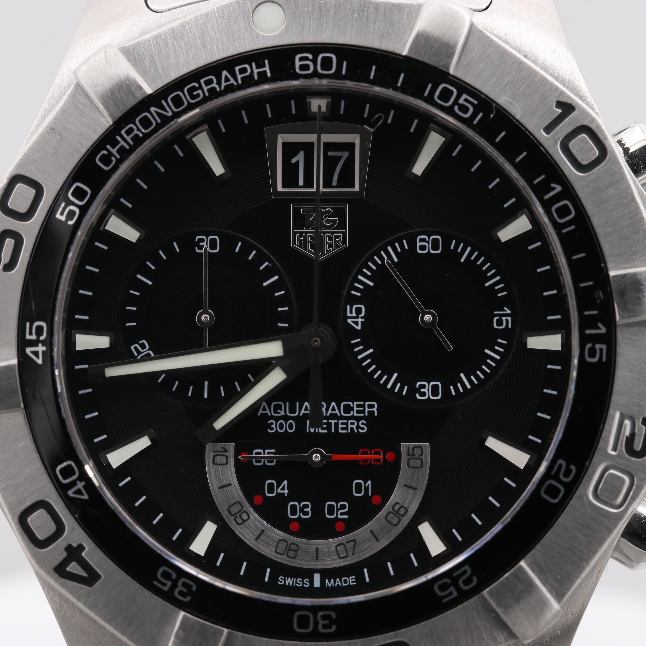 TAG Heuer Aquaracer Grand Date Stainless Steel Quartz Chronograph Watch