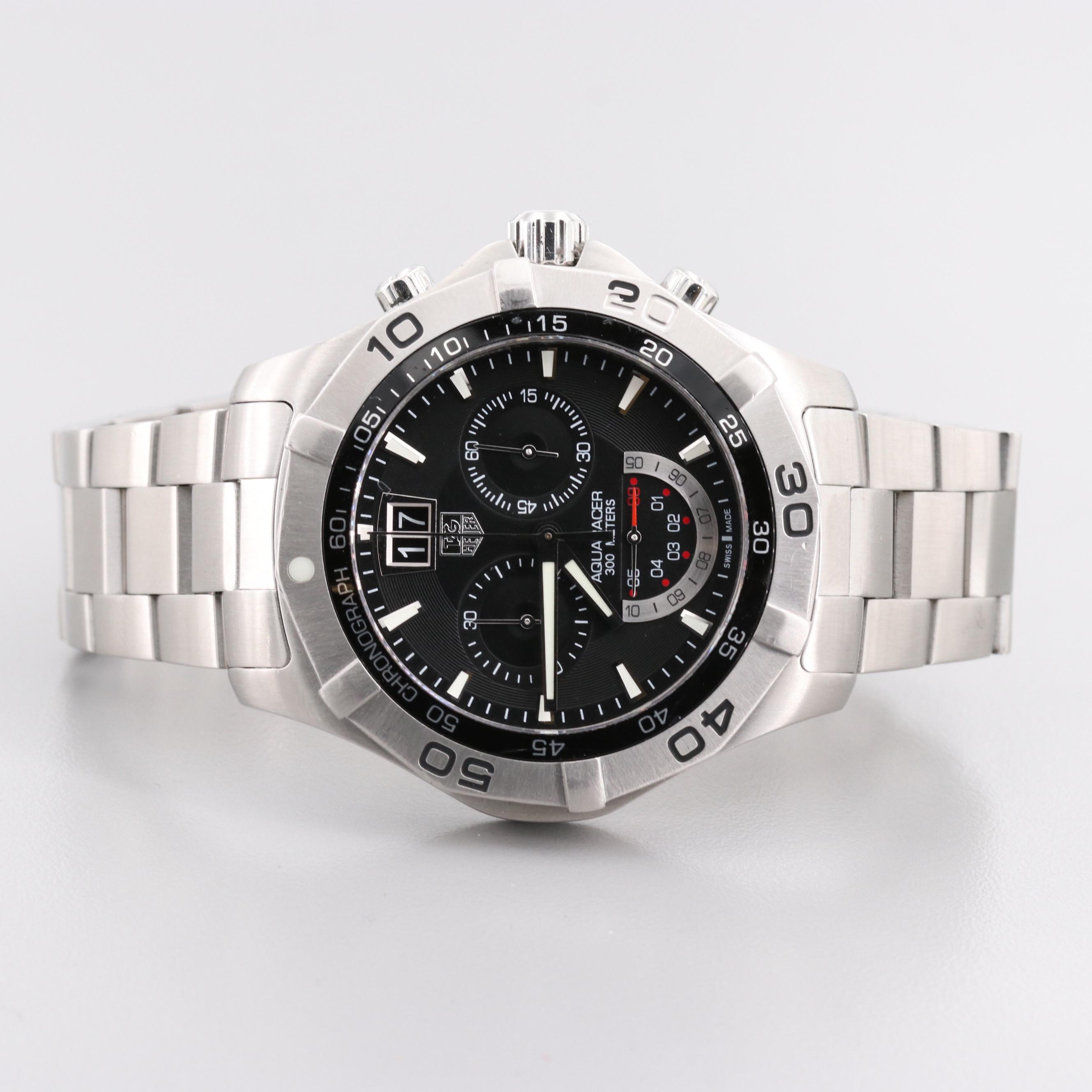 TAG Heuer Aquaracer Grand Date Stainless Steel Quartz Chronograph Watch