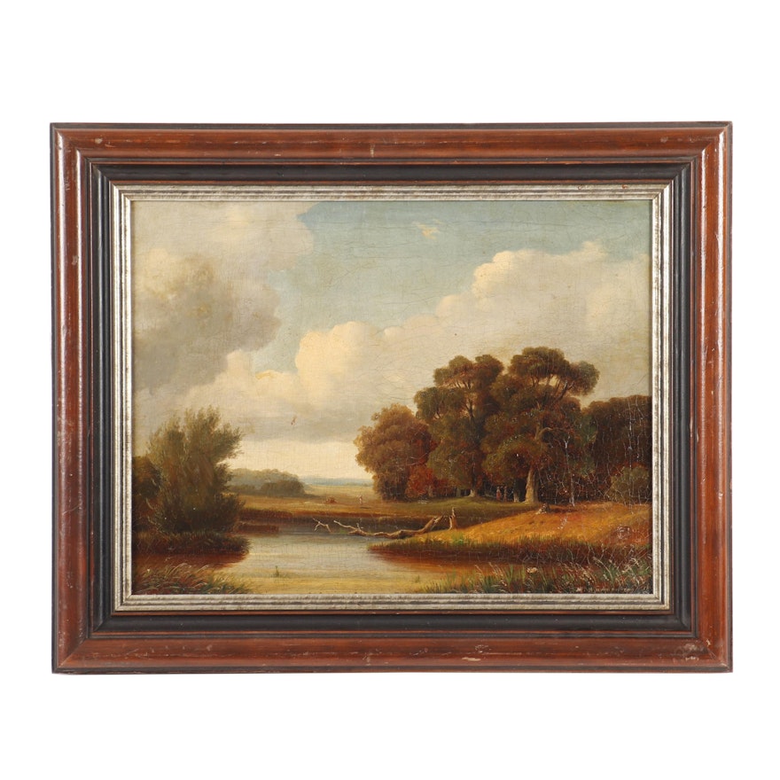Walther Wunnenberg Landscape Oil Painting