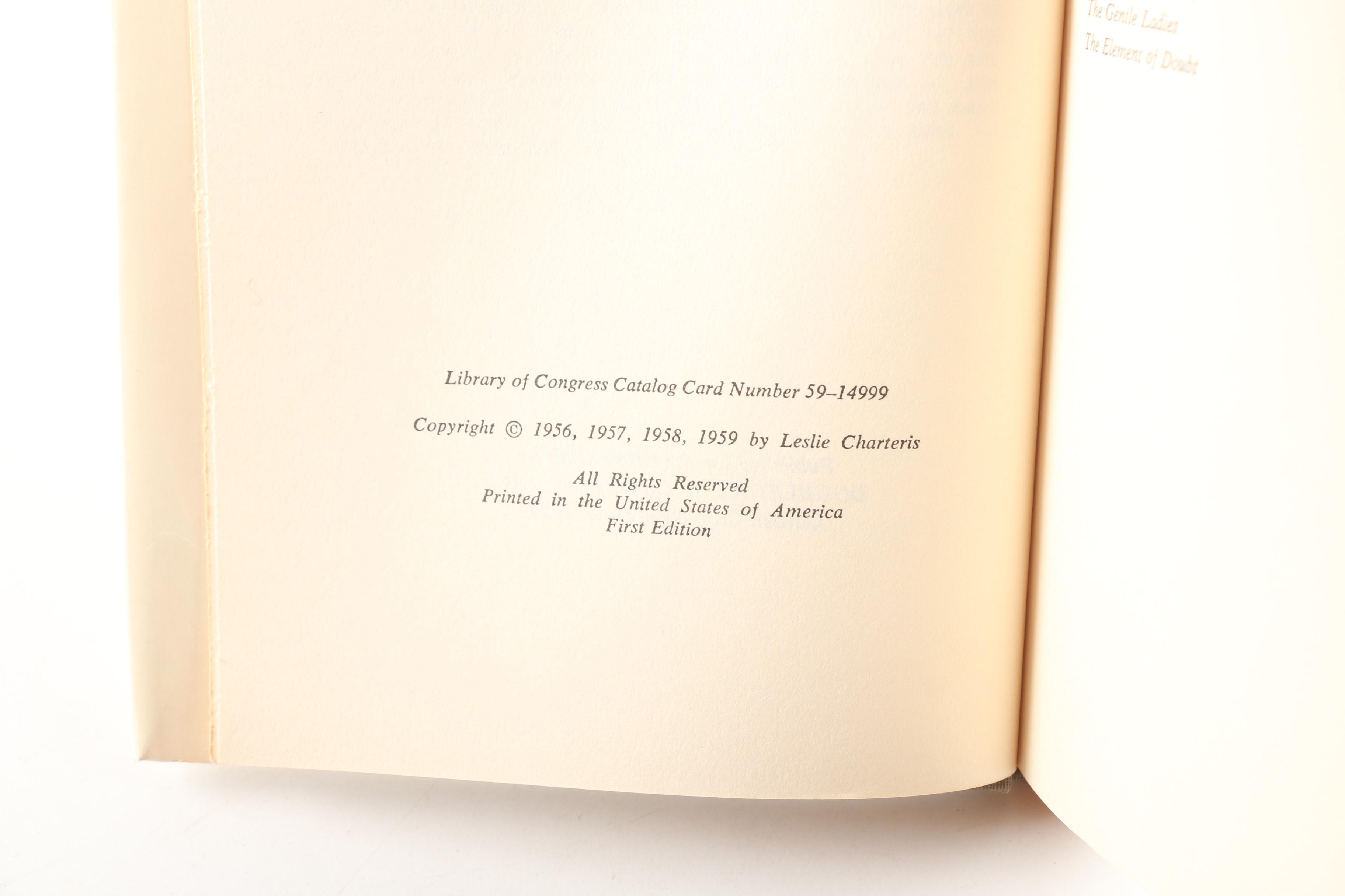 Leslie Charteris "Crime Club" Novels including First Editions