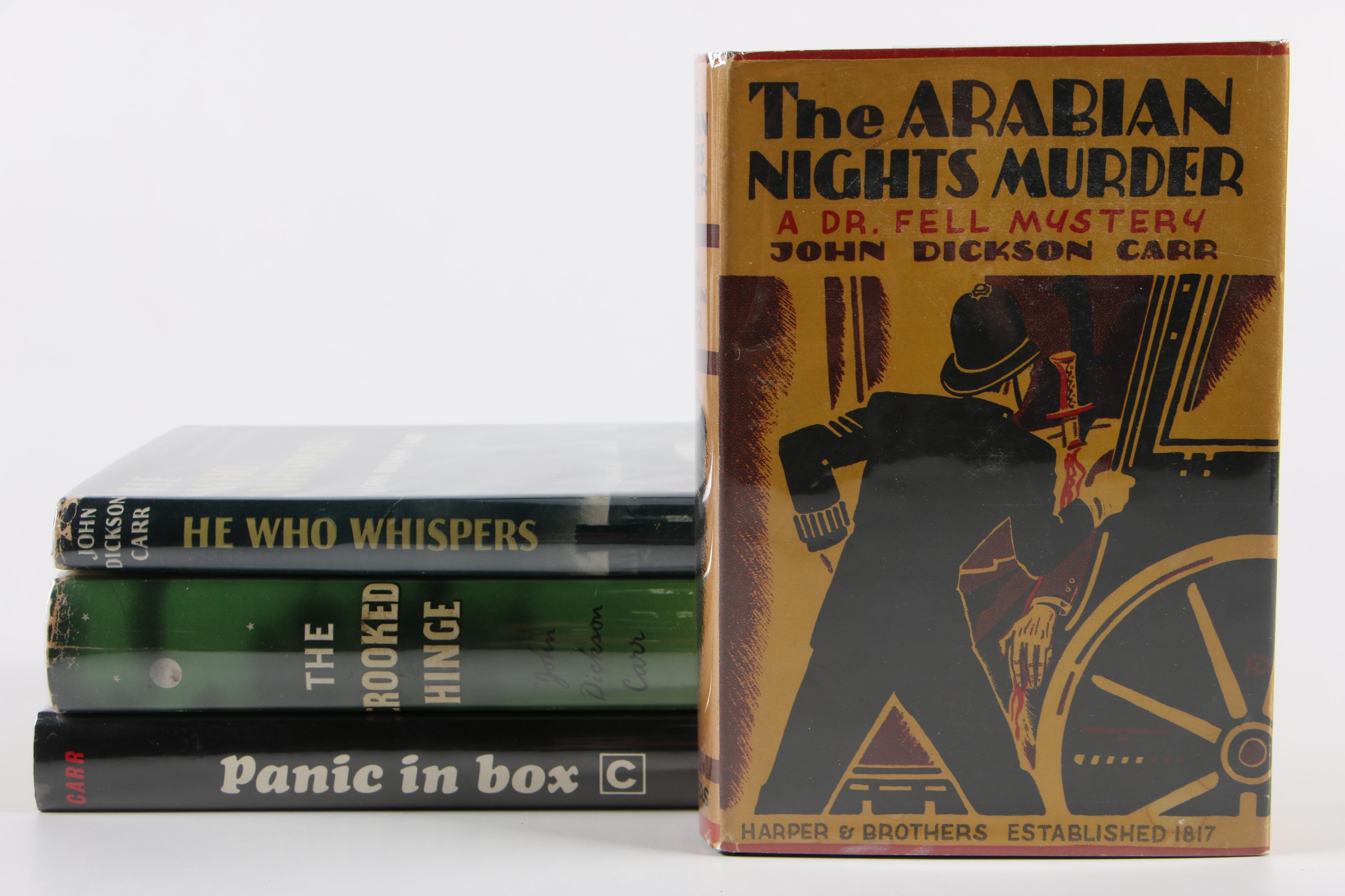 John Dickson Carr First Edition Crime Novels
