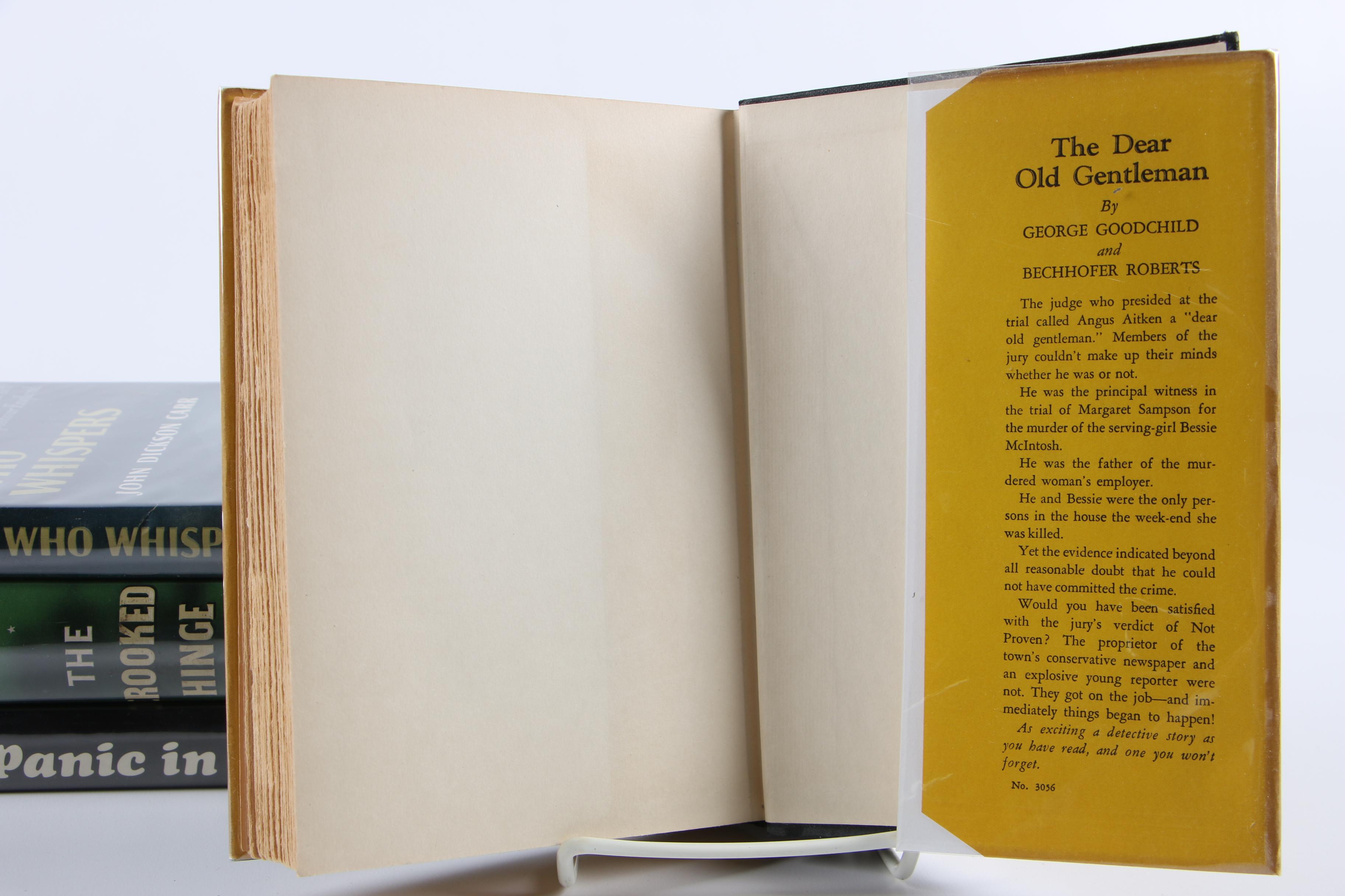 John Dickson Carr First Edition Crime Novels