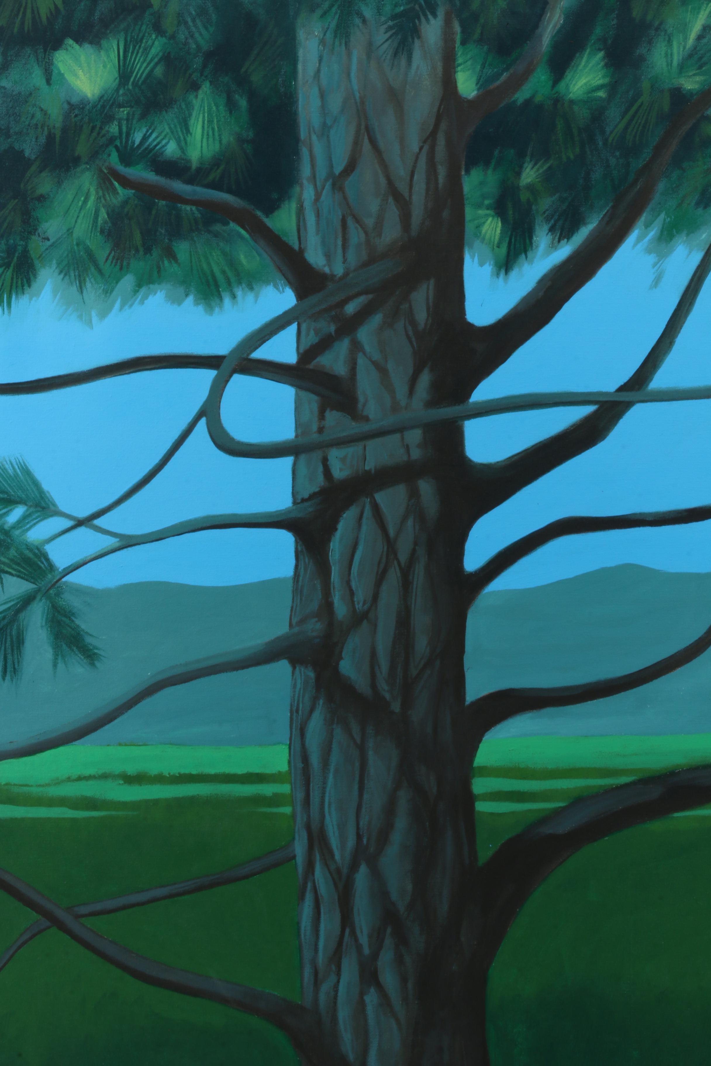 Vernon Rader Acrylic Painting "Blue Spruce"