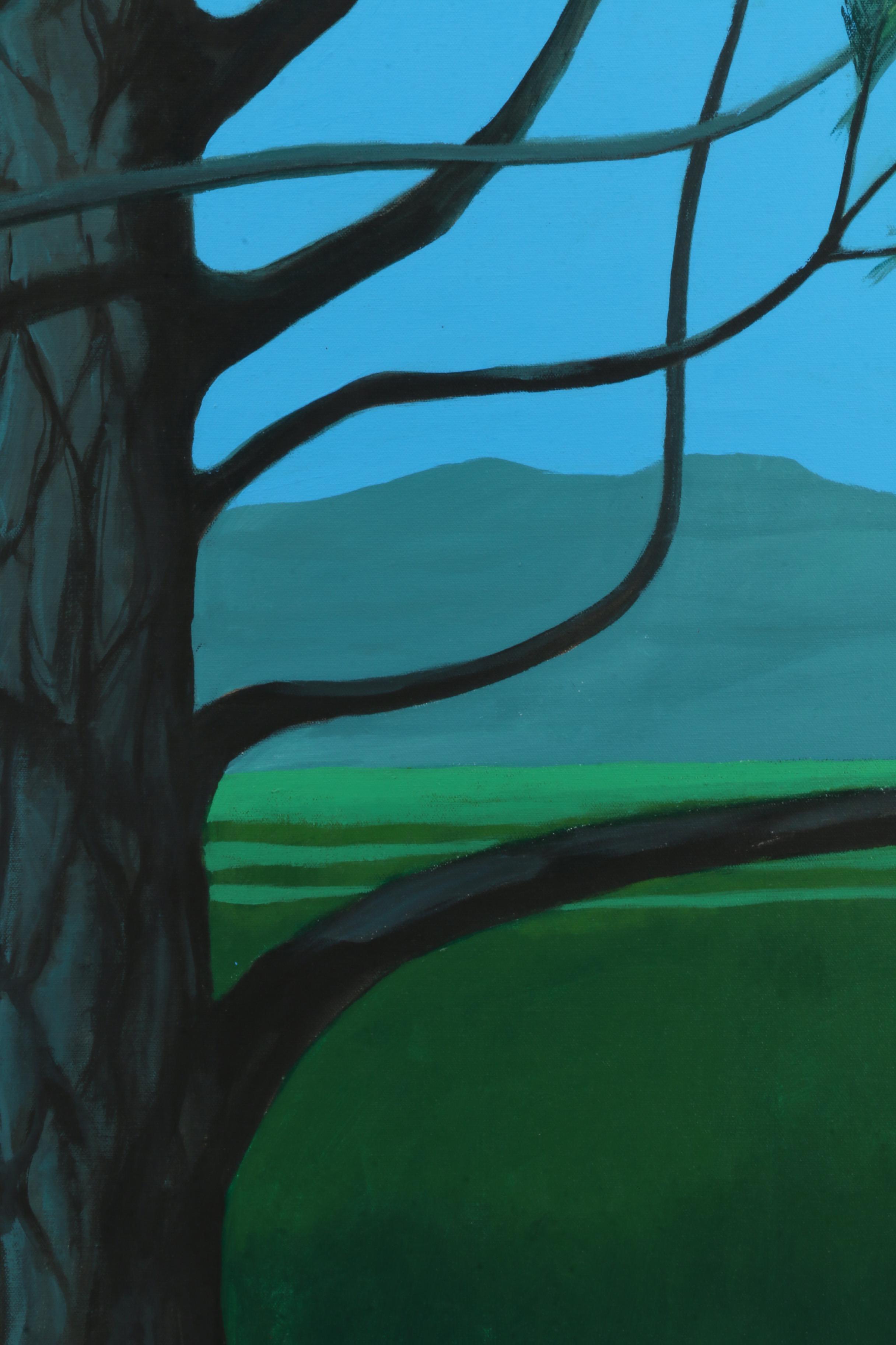 Vernon Rader Acrylic Painting "Blue Spruce"