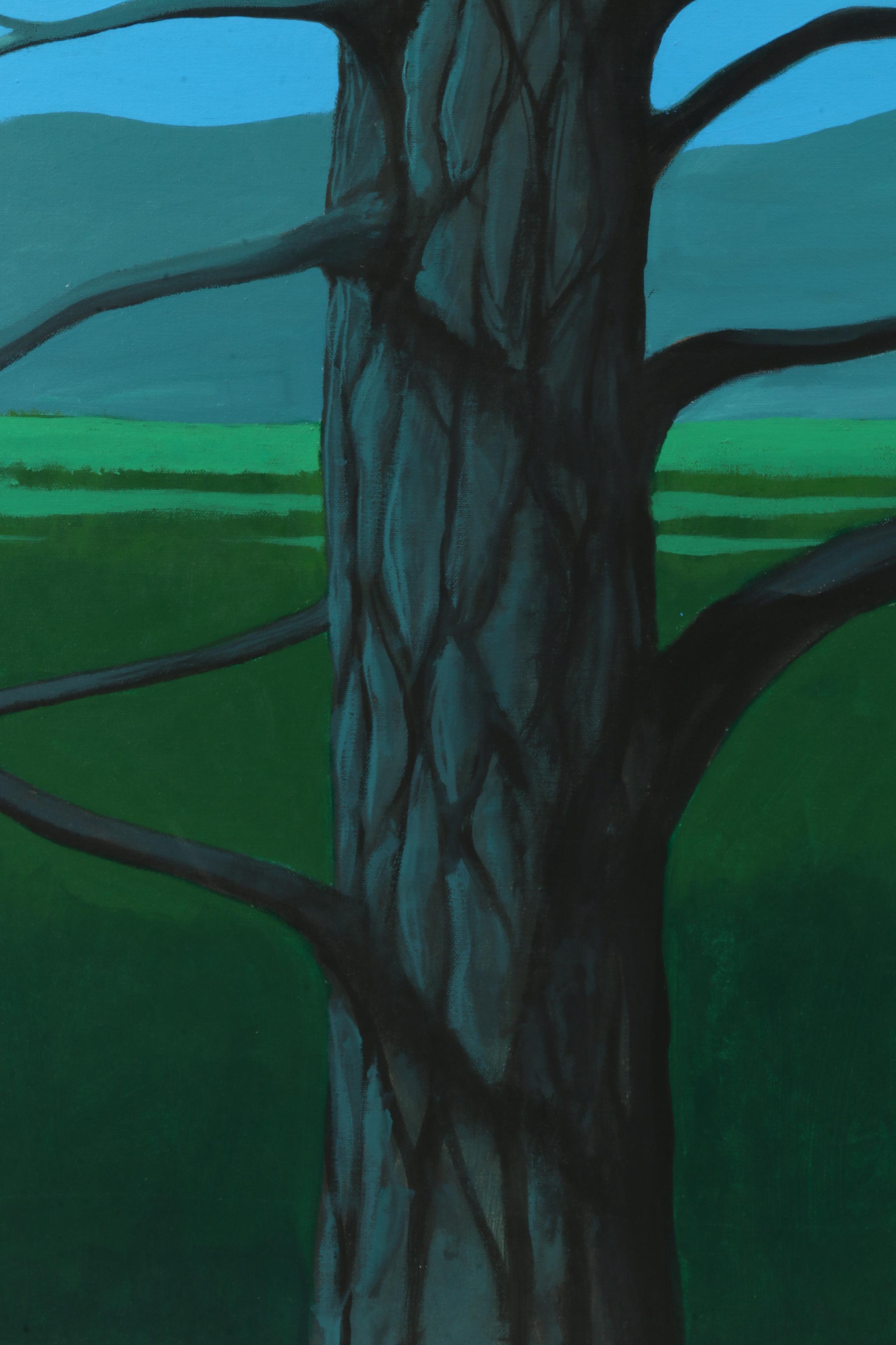 Vernon Rader Acrylic Painting "Blue Spruce"