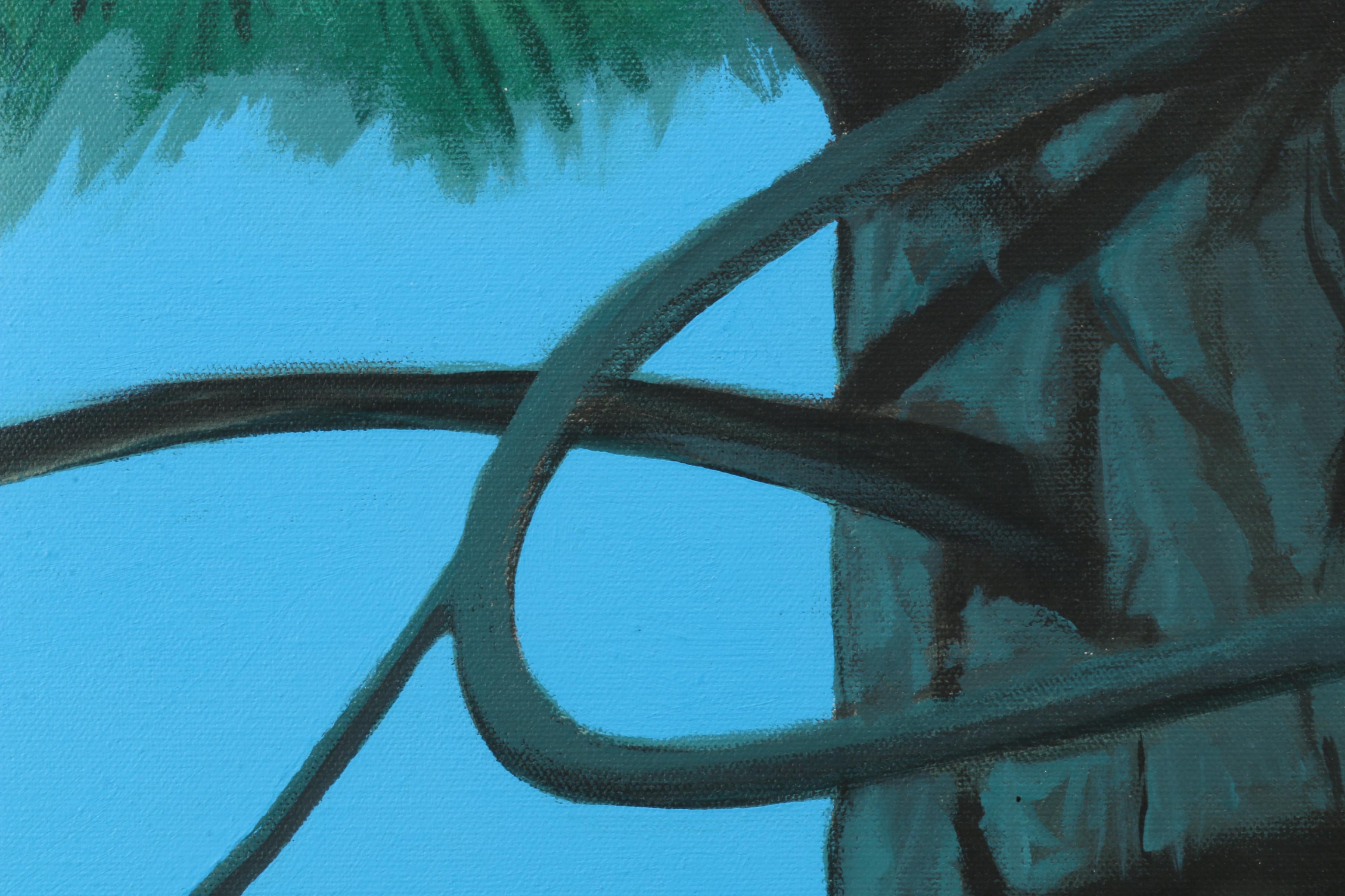 Vernon Rader Acrylic Painting "Blue Spruce"