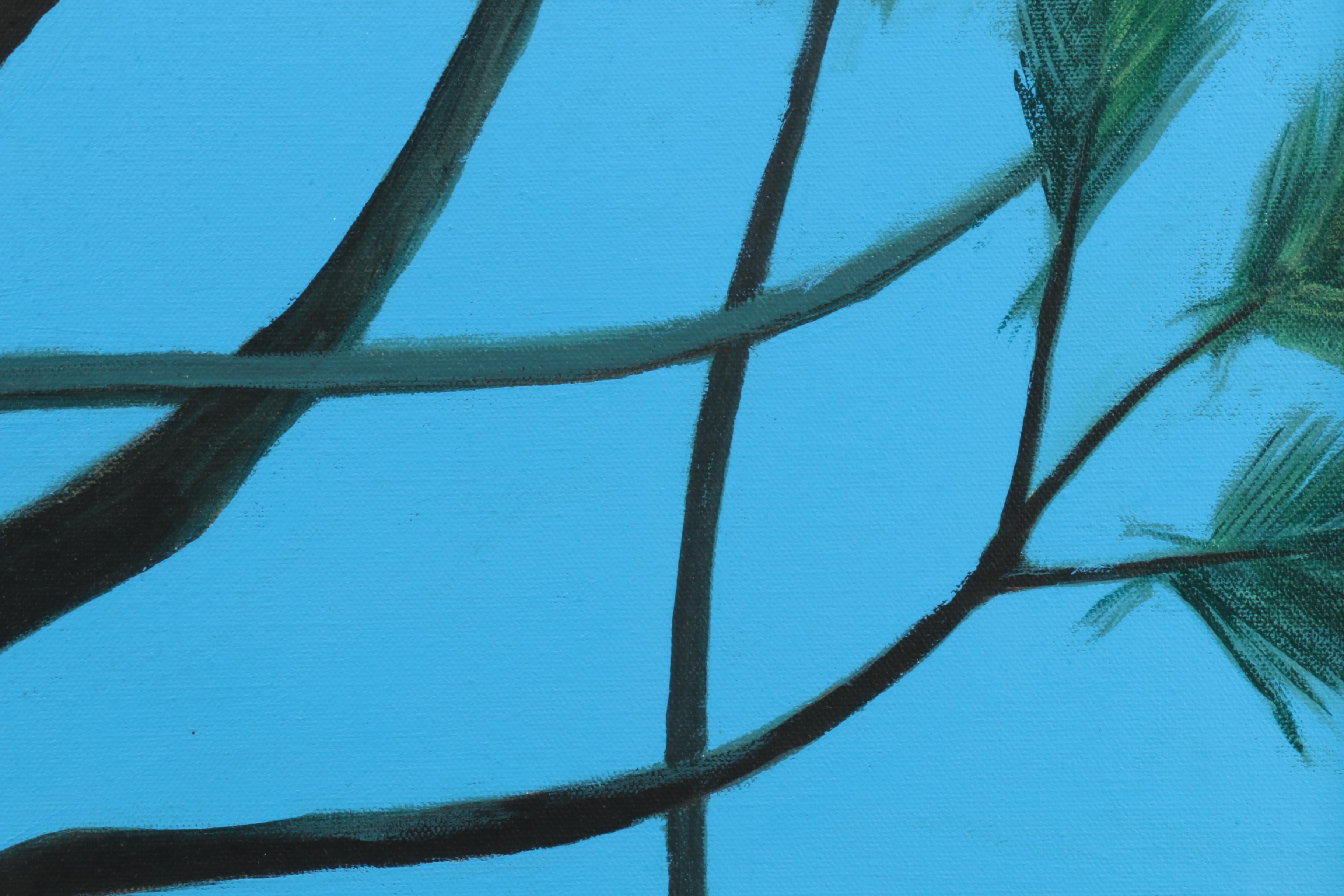 Vernon Rader Acrylic Painting "Blue Spruce"