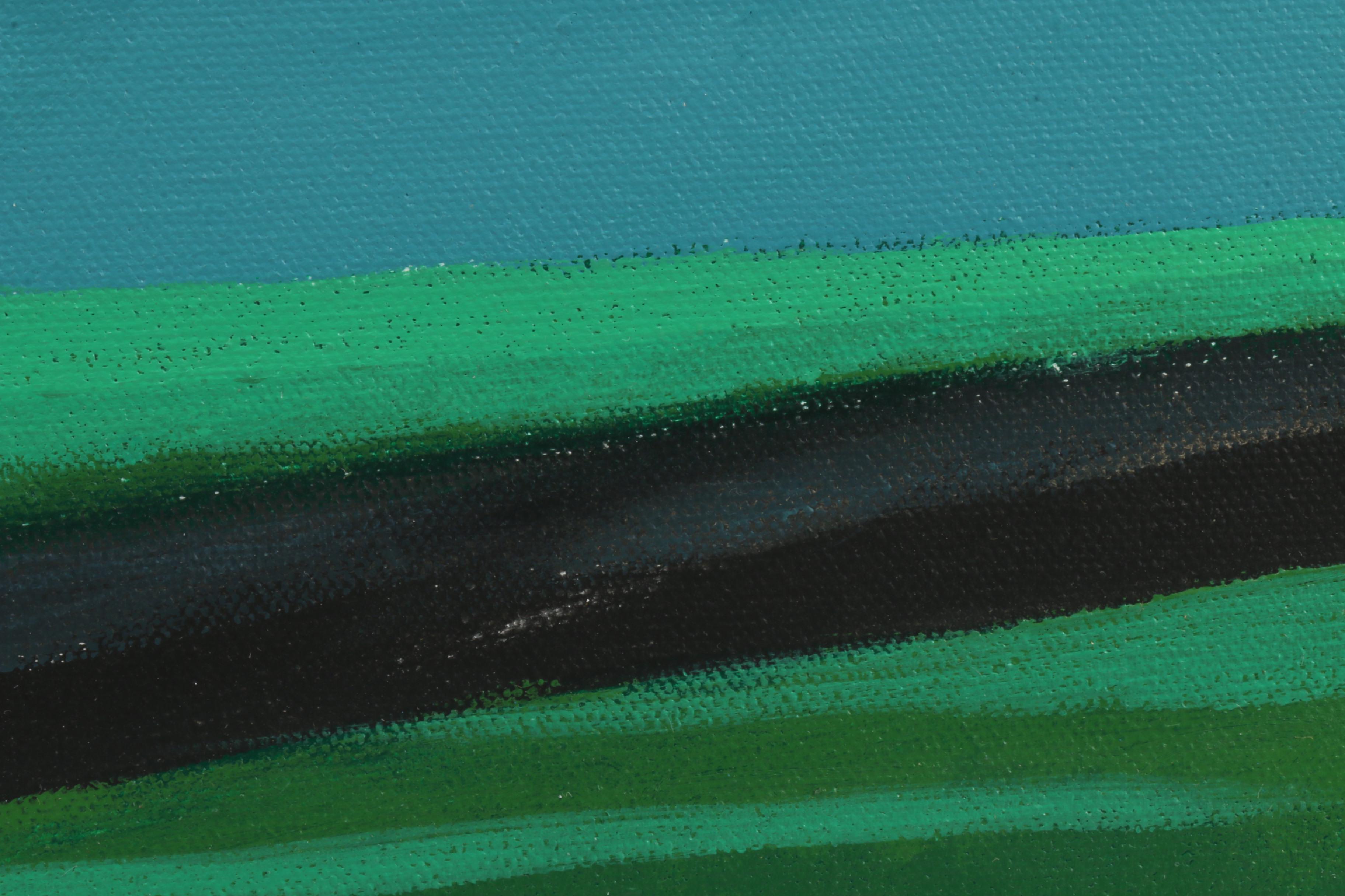 Vernon Rader Acrylic Painting "Blue Spruce"