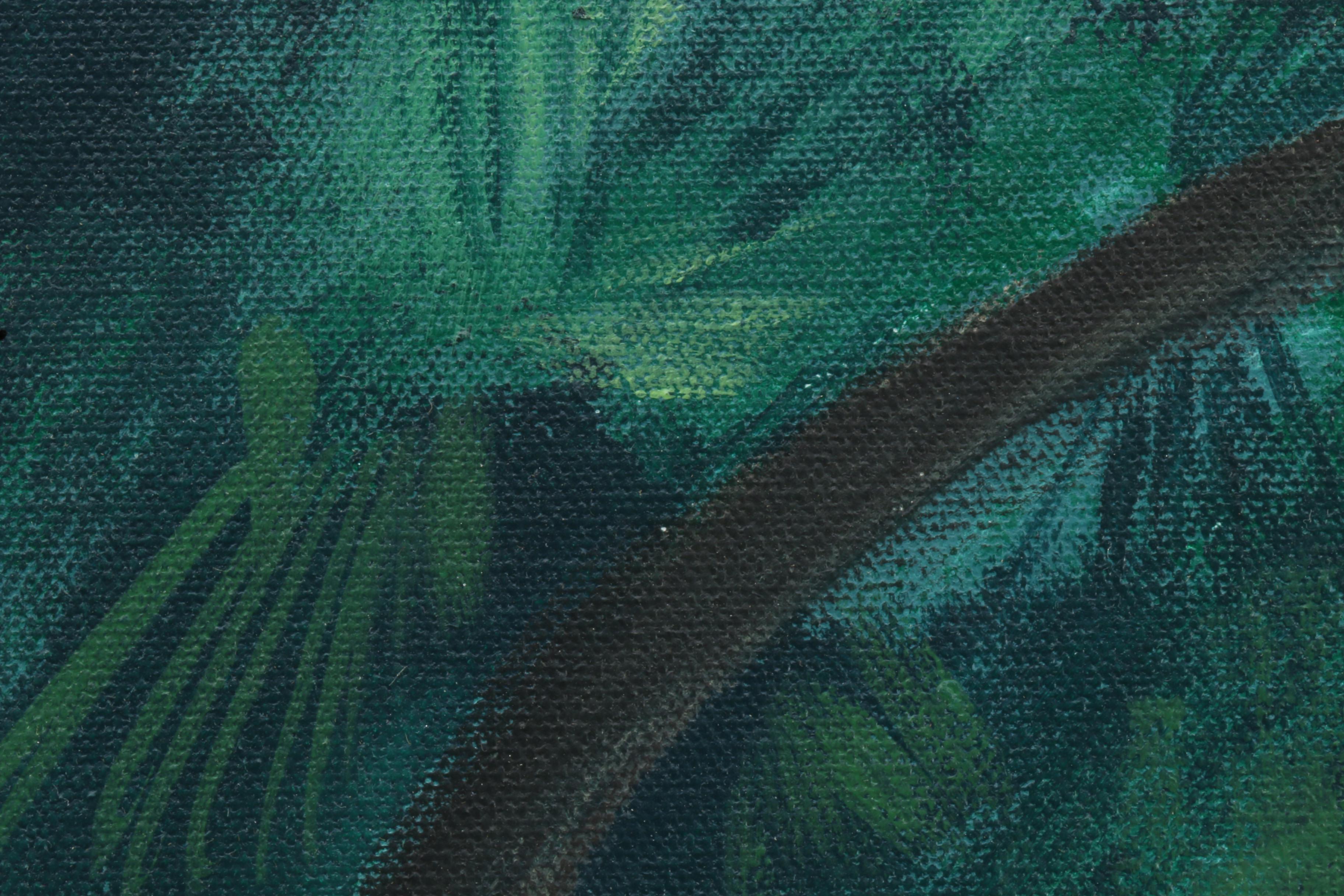 Vernon Rader Acrylic Painting "Blue Spruce"