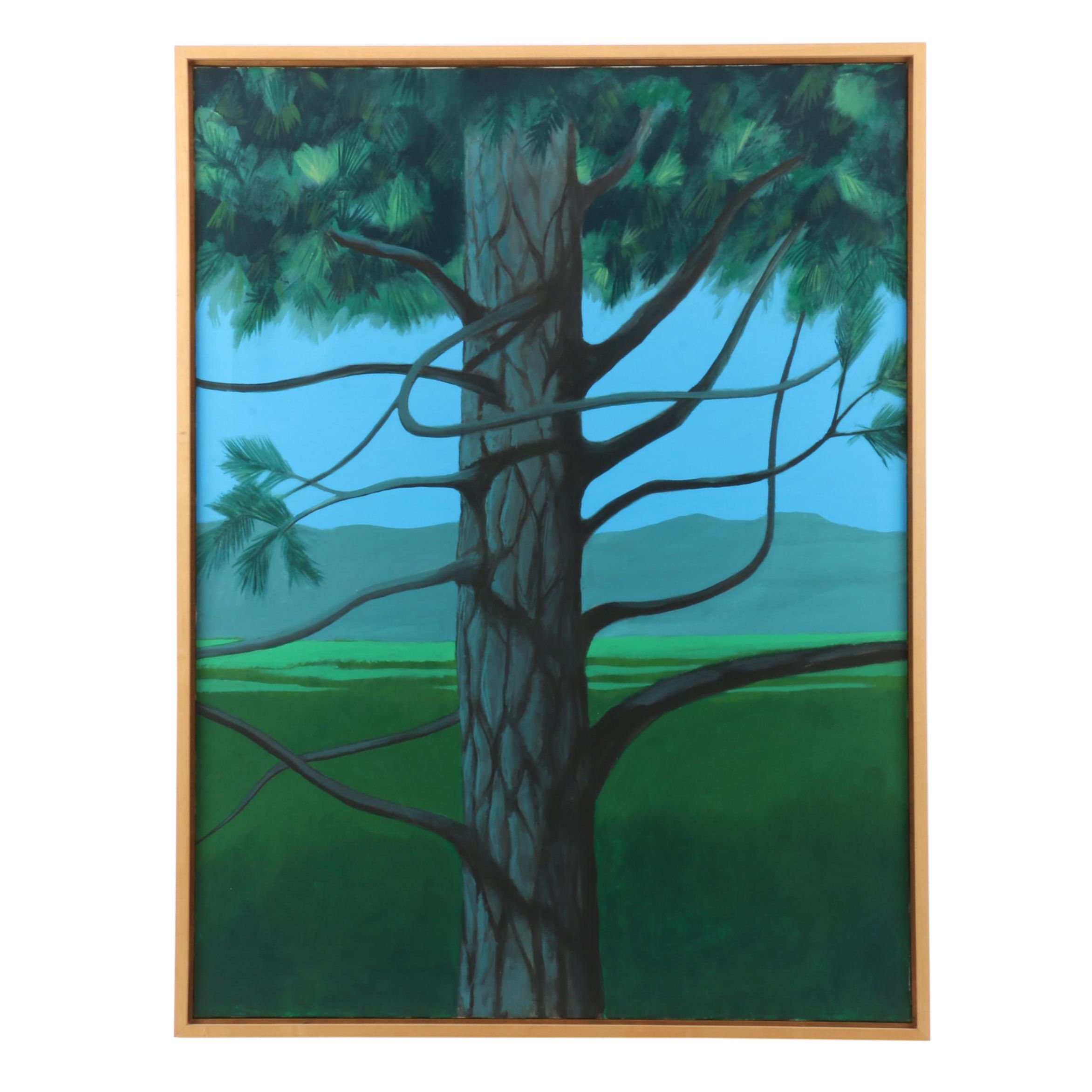 Vernon Rader Acrylic Painting "Blue Spruce"