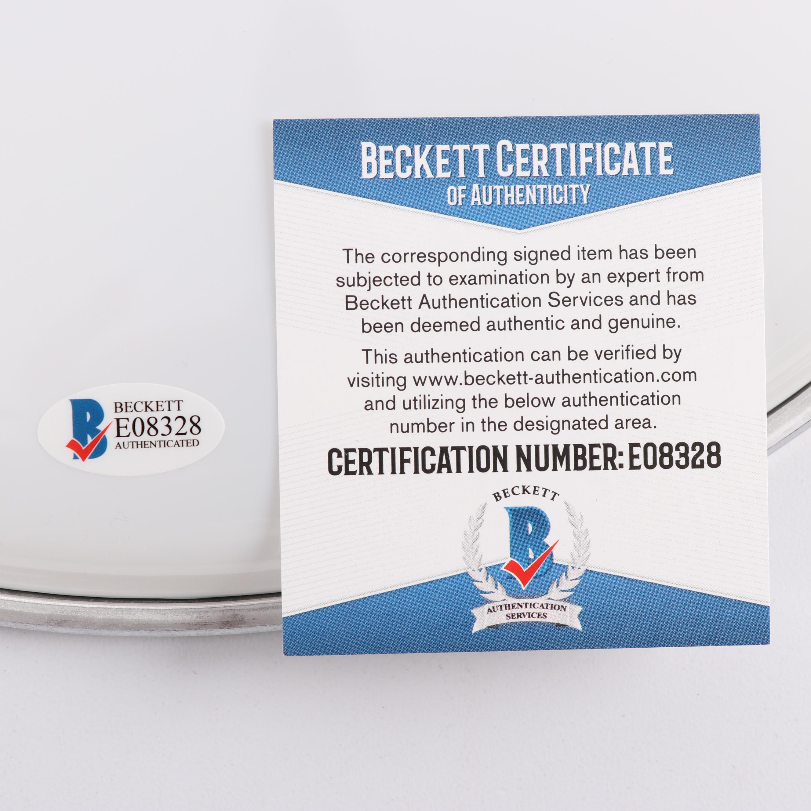 Pete Best Autographed "The Beatles" Drumhead, Beckett COA