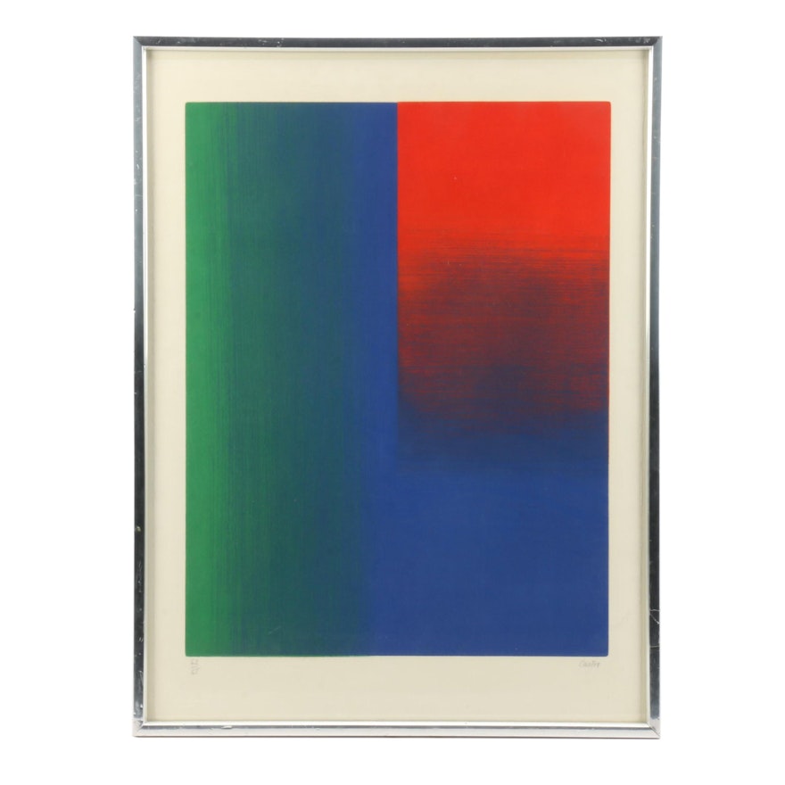 Caster Serigraph of Abstract Color Fields