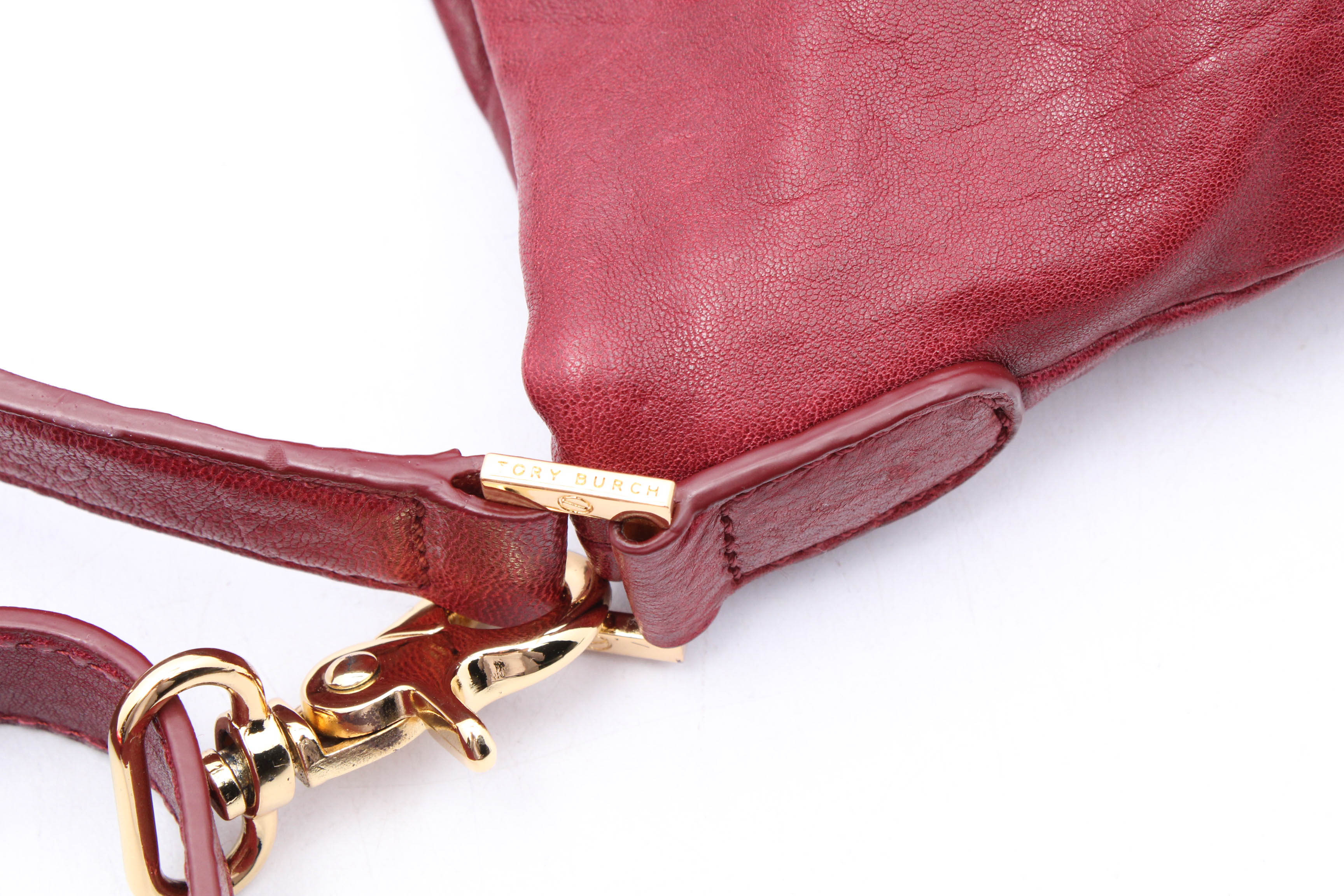 Tory Burch Red Leather Shoulder Bag