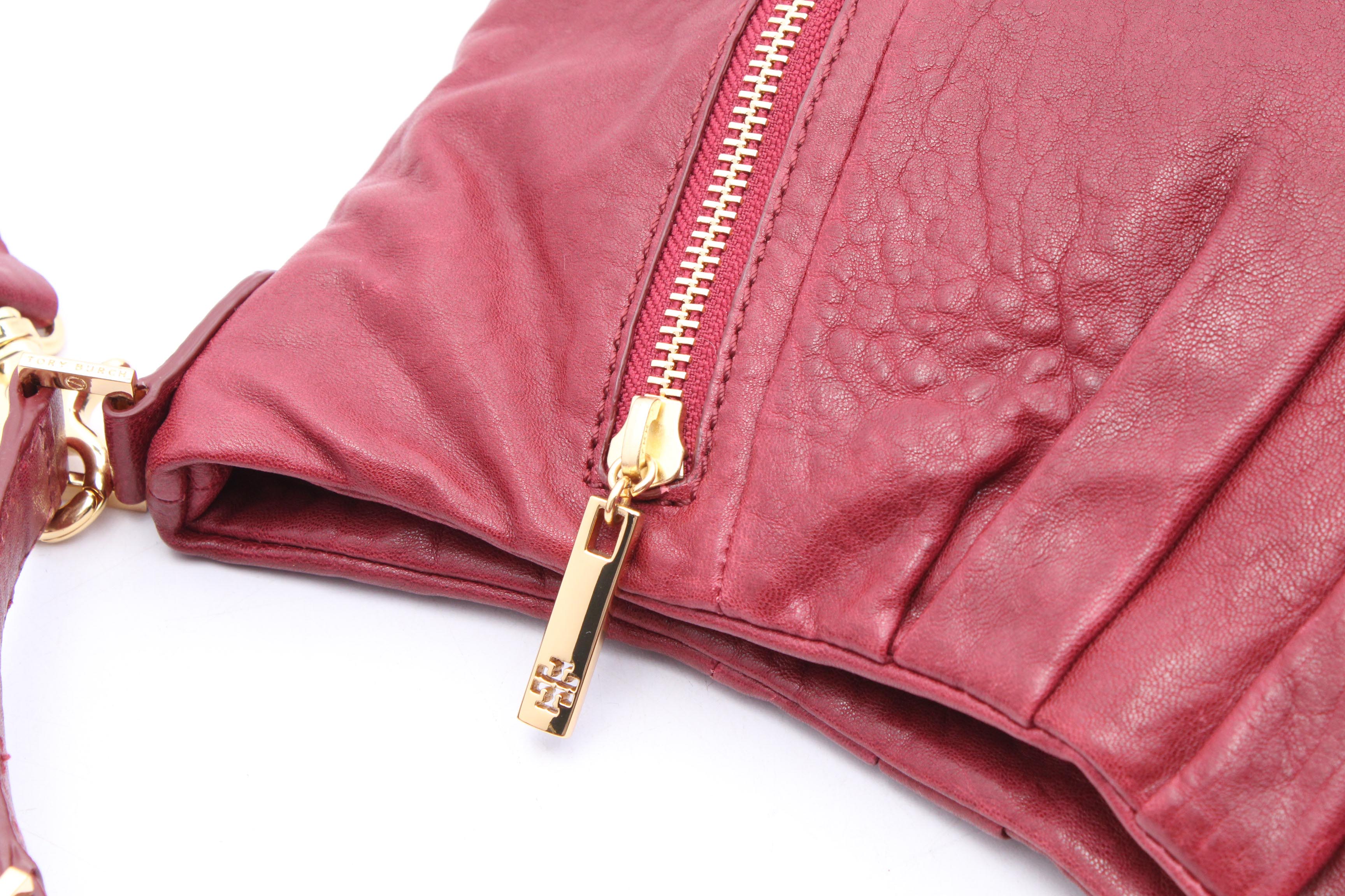 Tory Burch Red Leather Shoulder Bag