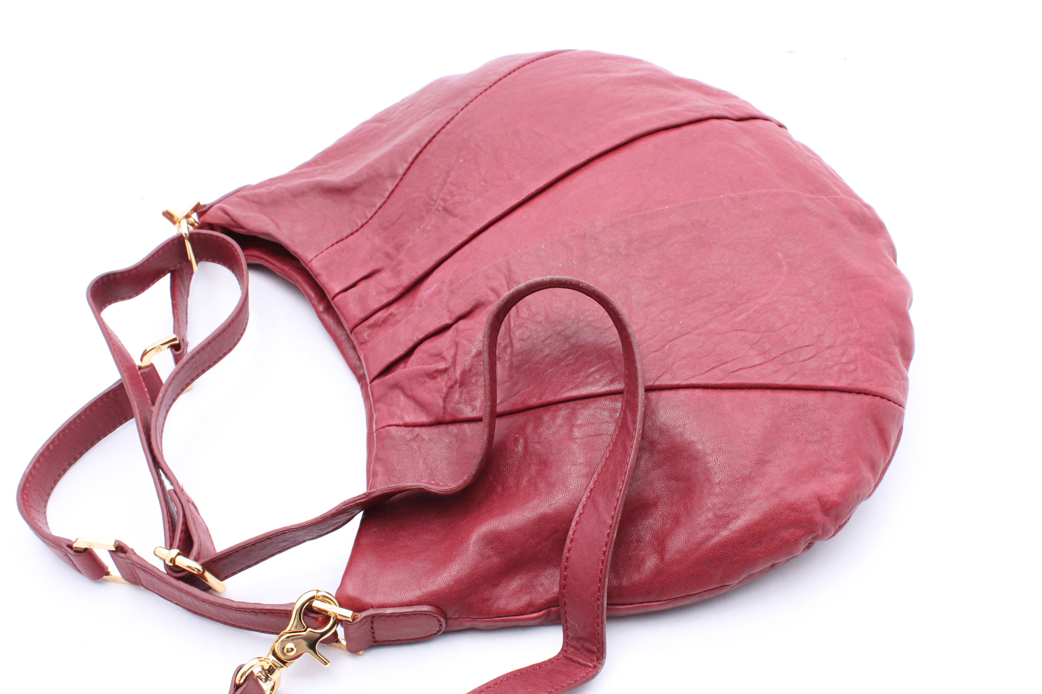 Tory Burch Red Leather Shoulder Bag