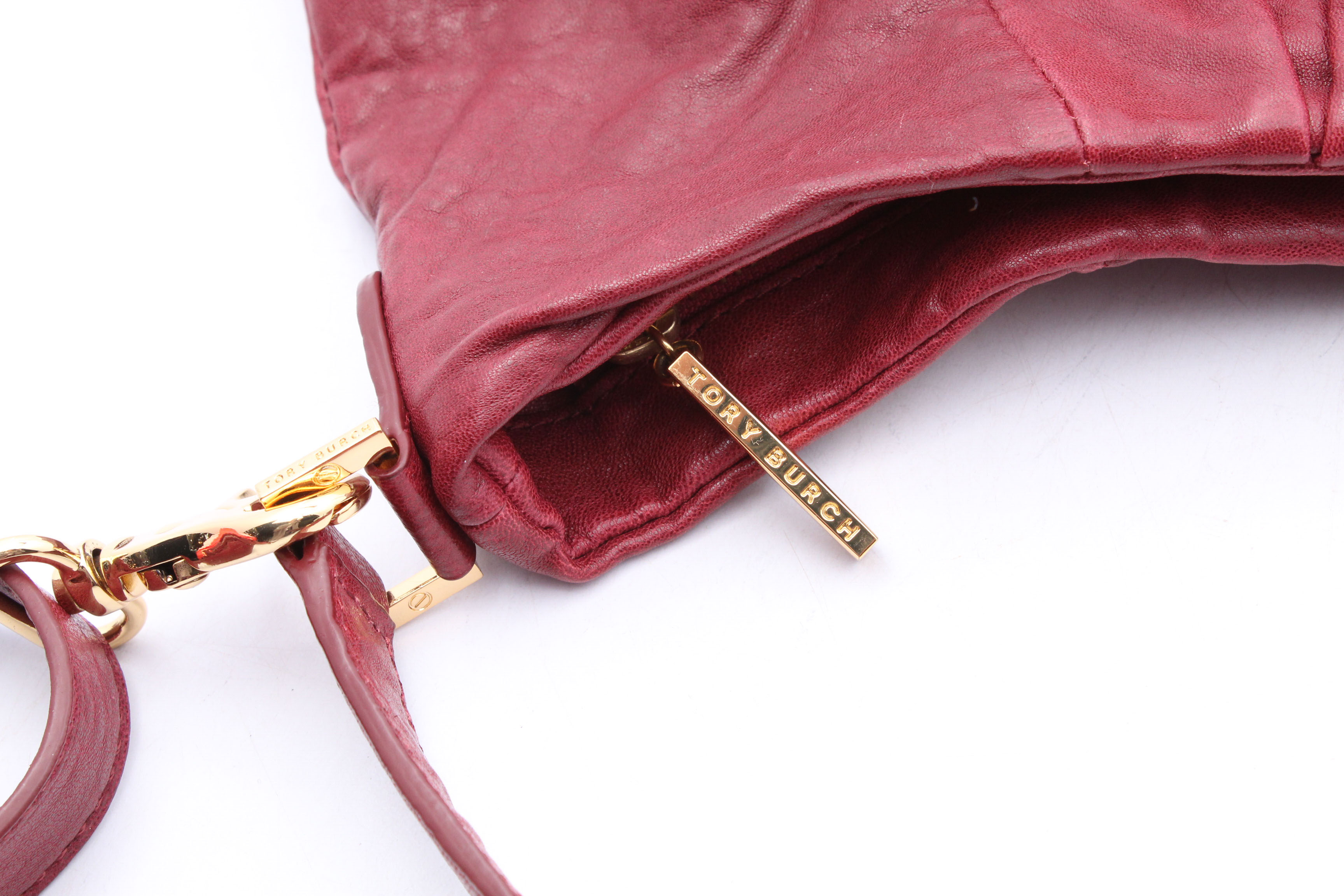 Tory Burch Red Leather Shoulder Bag