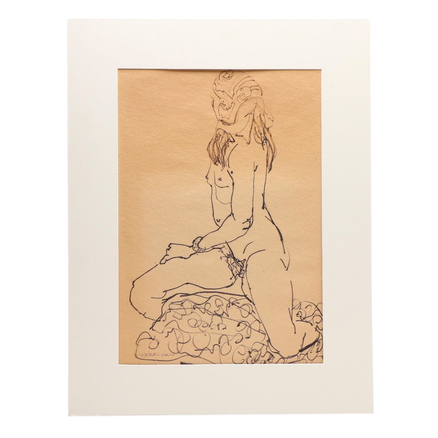 Ruthe G. Pearlman Ink Figure Drawing