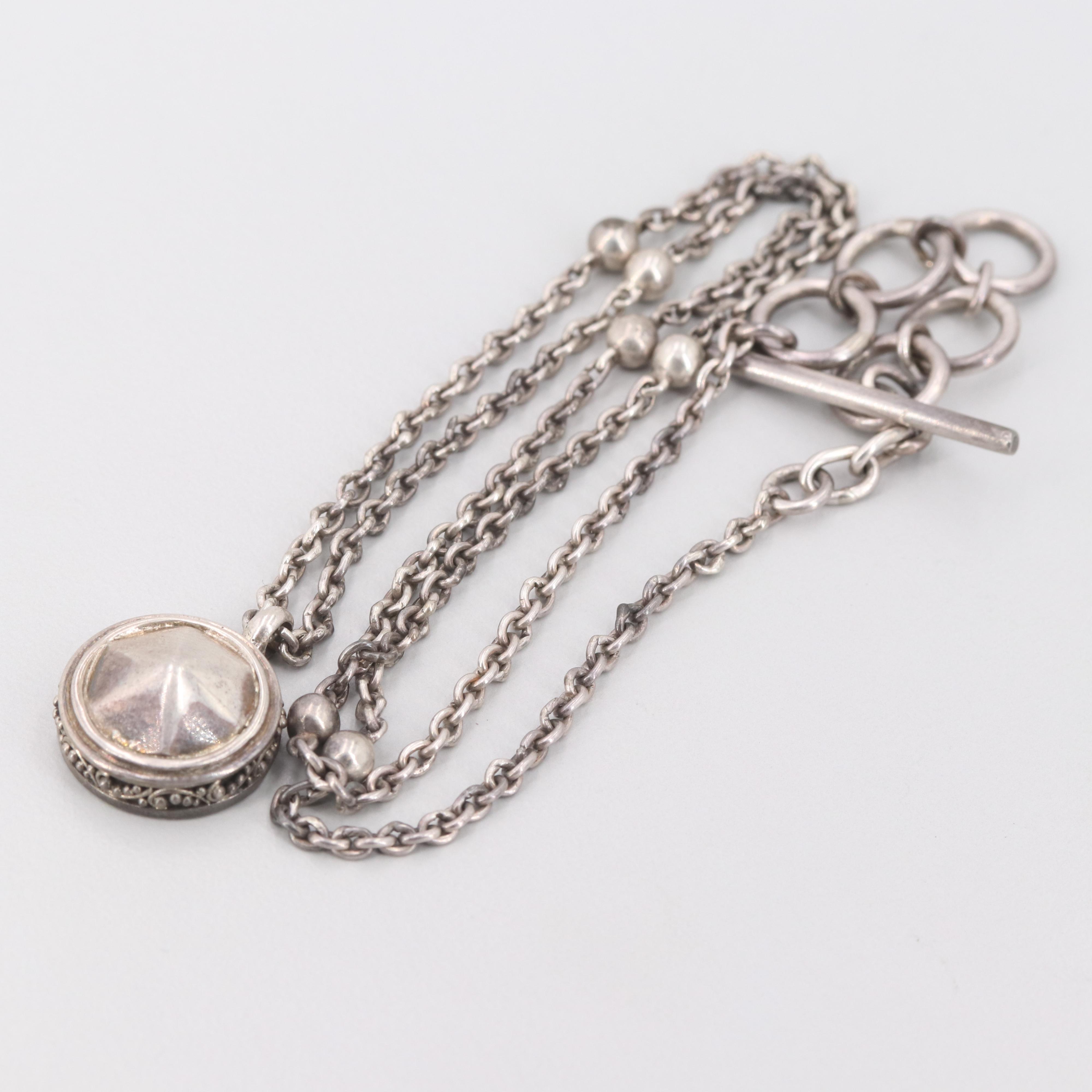 Lois Hill Sterling Silver Bracelet and Necklace