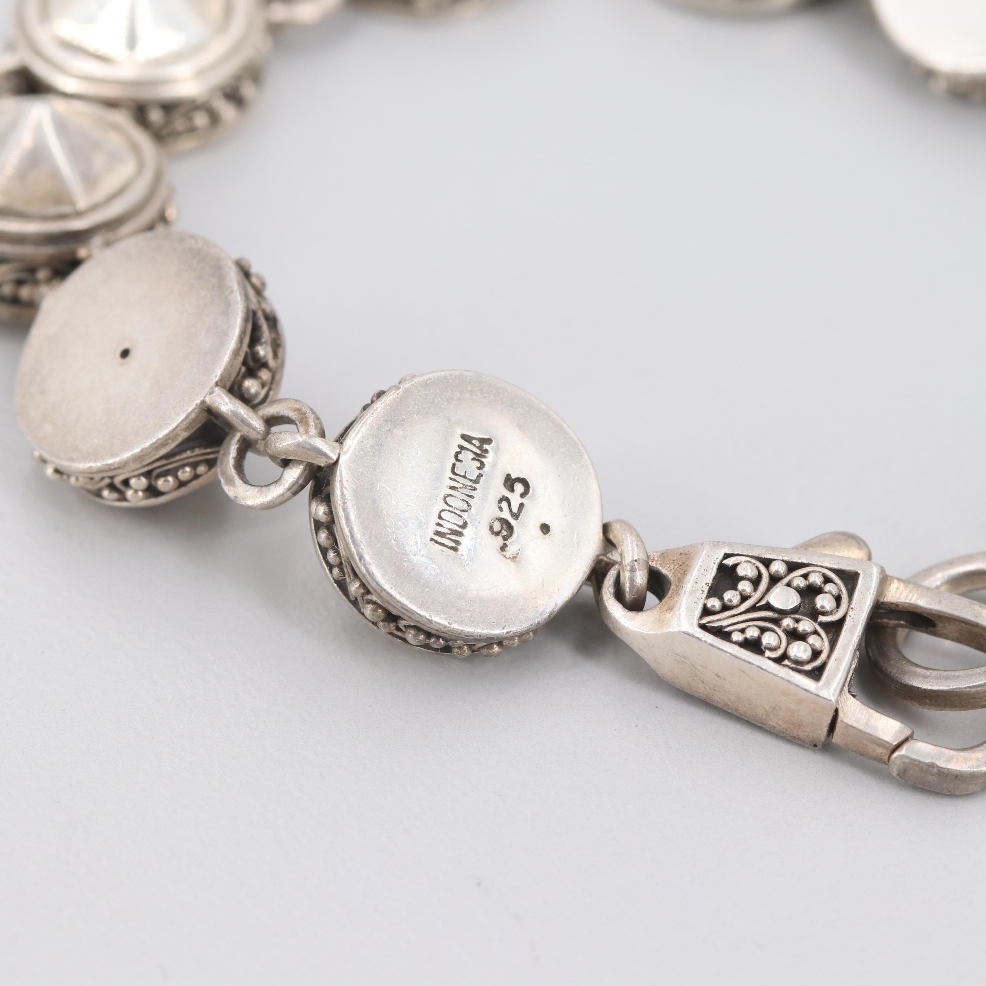 Lois Hill Sterling Silver Bracelet and Necklace