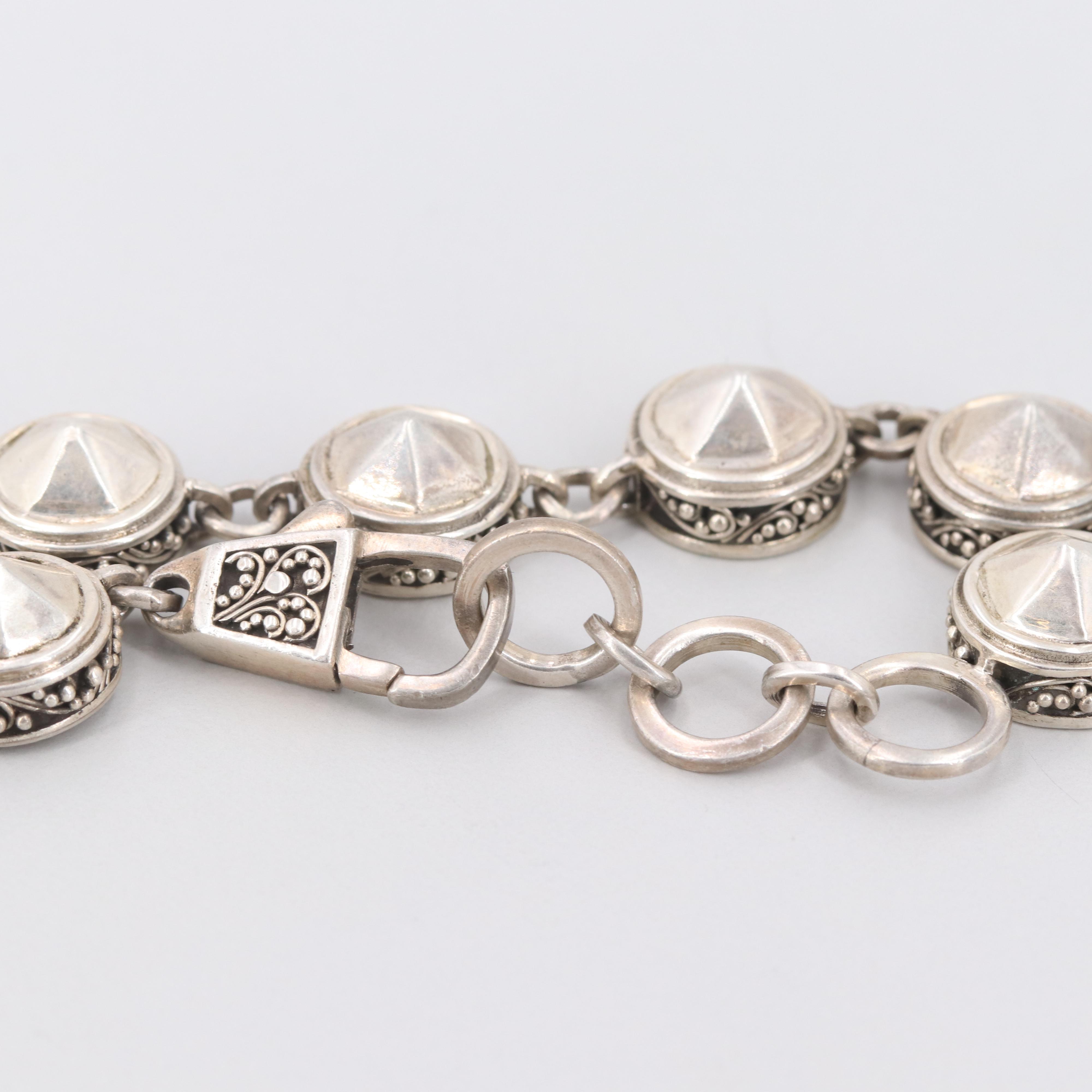 Lois Hill Sterling Silver Bracelet and Necklace