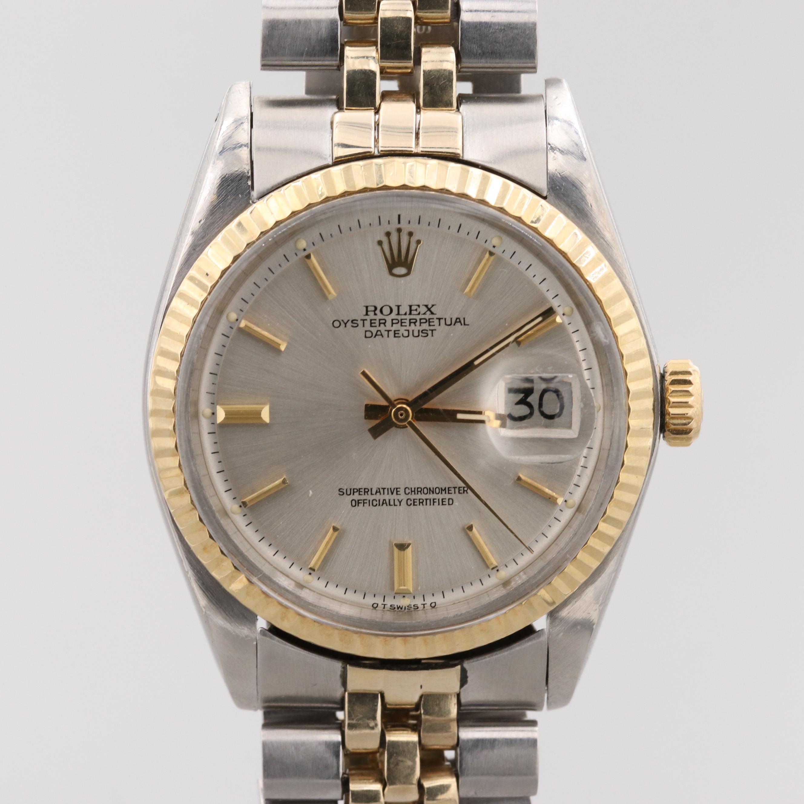 Vintage Rolex Datejust Two-Tone Automatic Watch