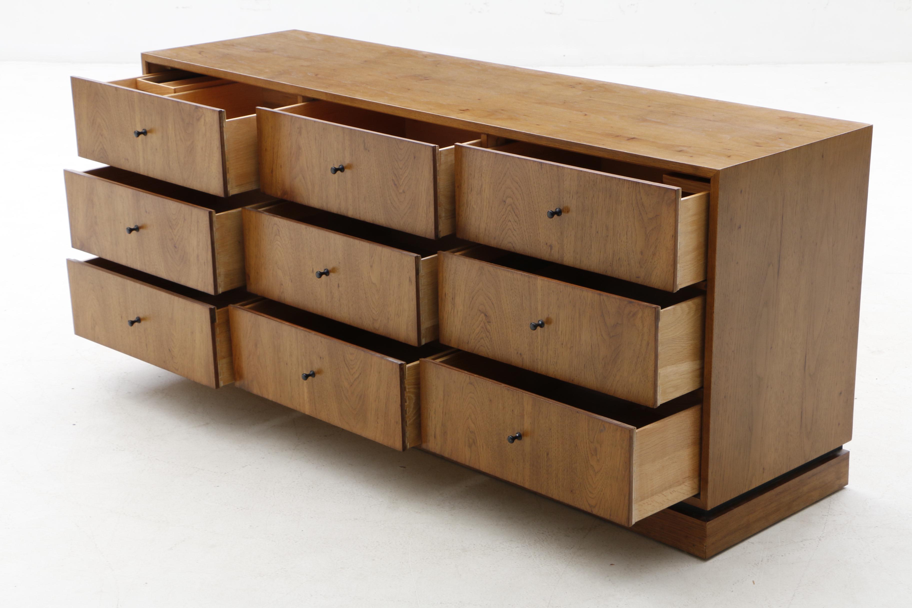Mid Century Modern Drexel Index Series Chest of Drawers in Walnut