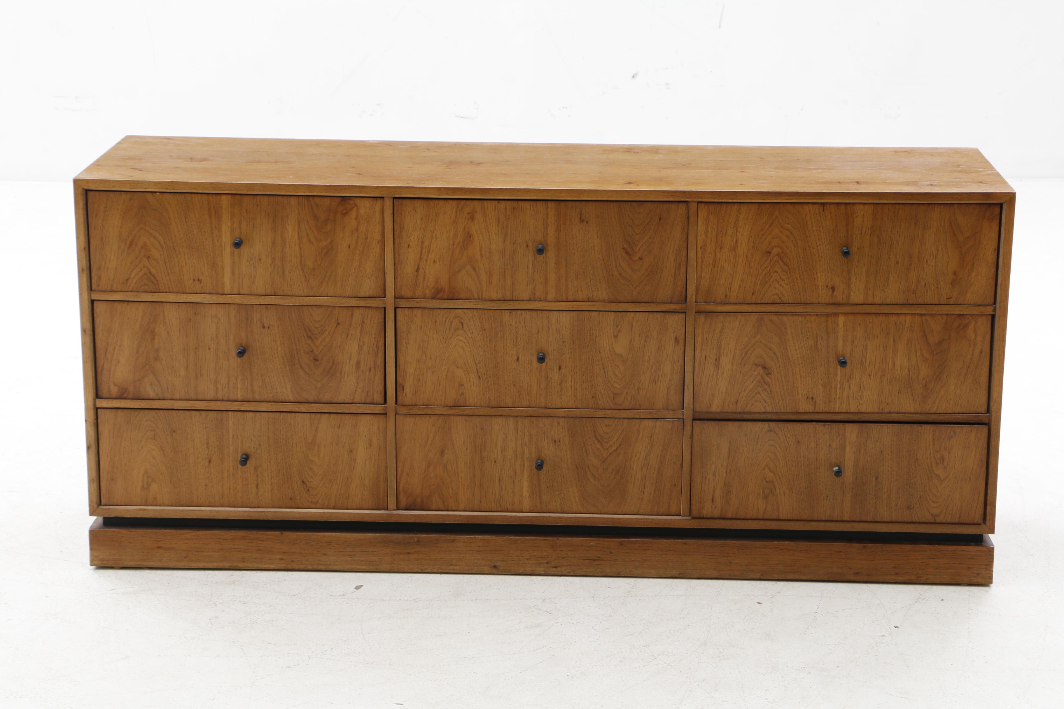 Mid Century Modern Drexel Index Series Chest of Drawers in Walnut