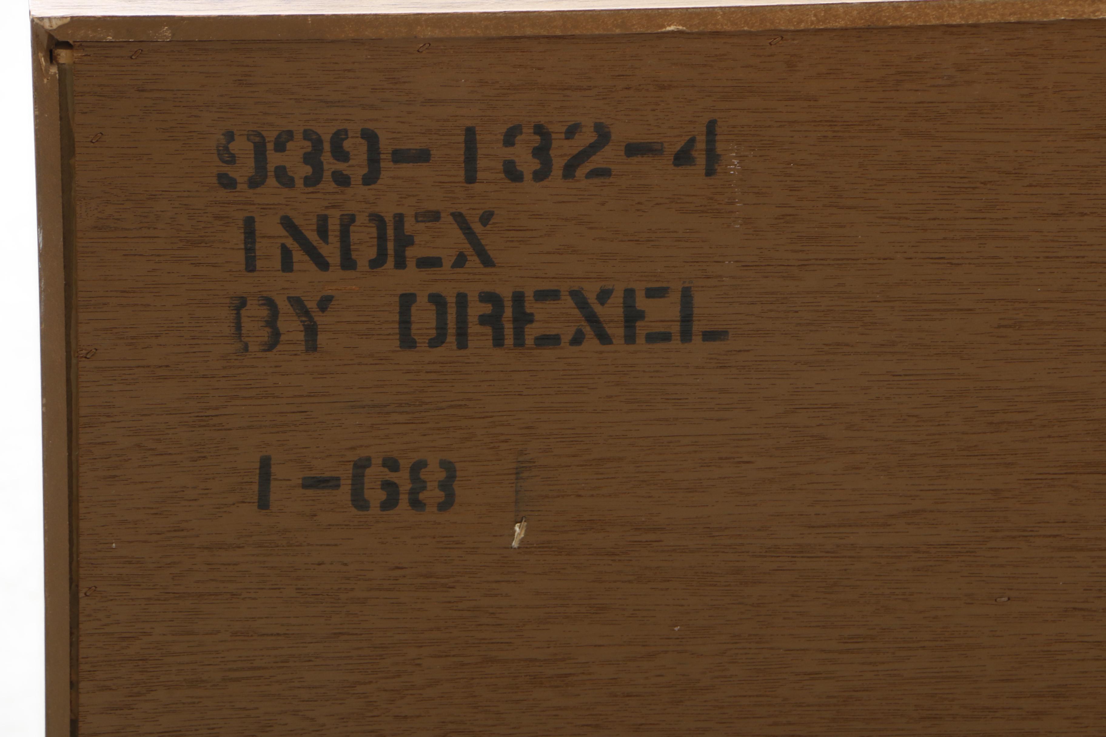 Mid Century Modern Drexel Index Series Chest of Drawers in Walnut