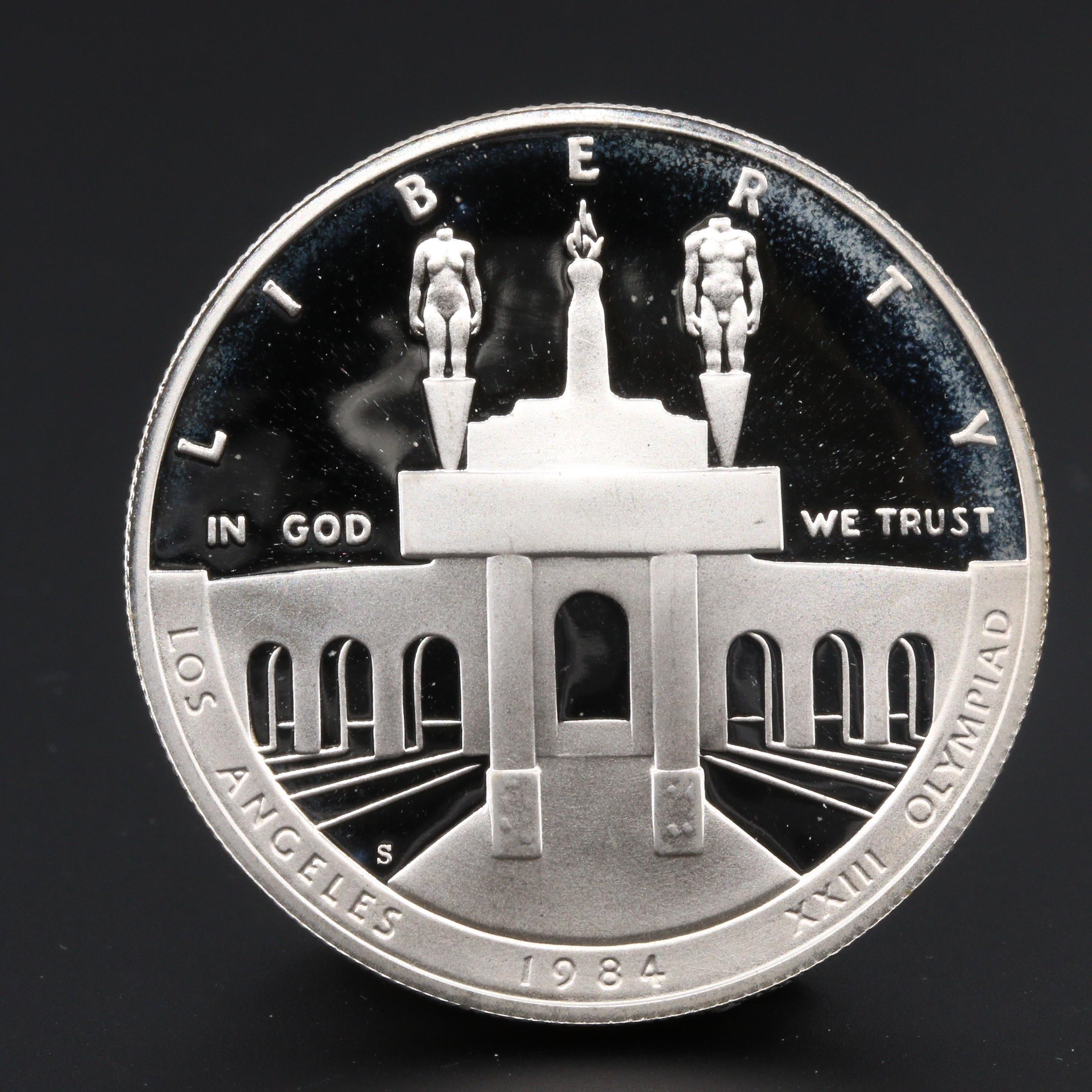 1984-S Olympics Commemorative $1 Silver Proof Coin