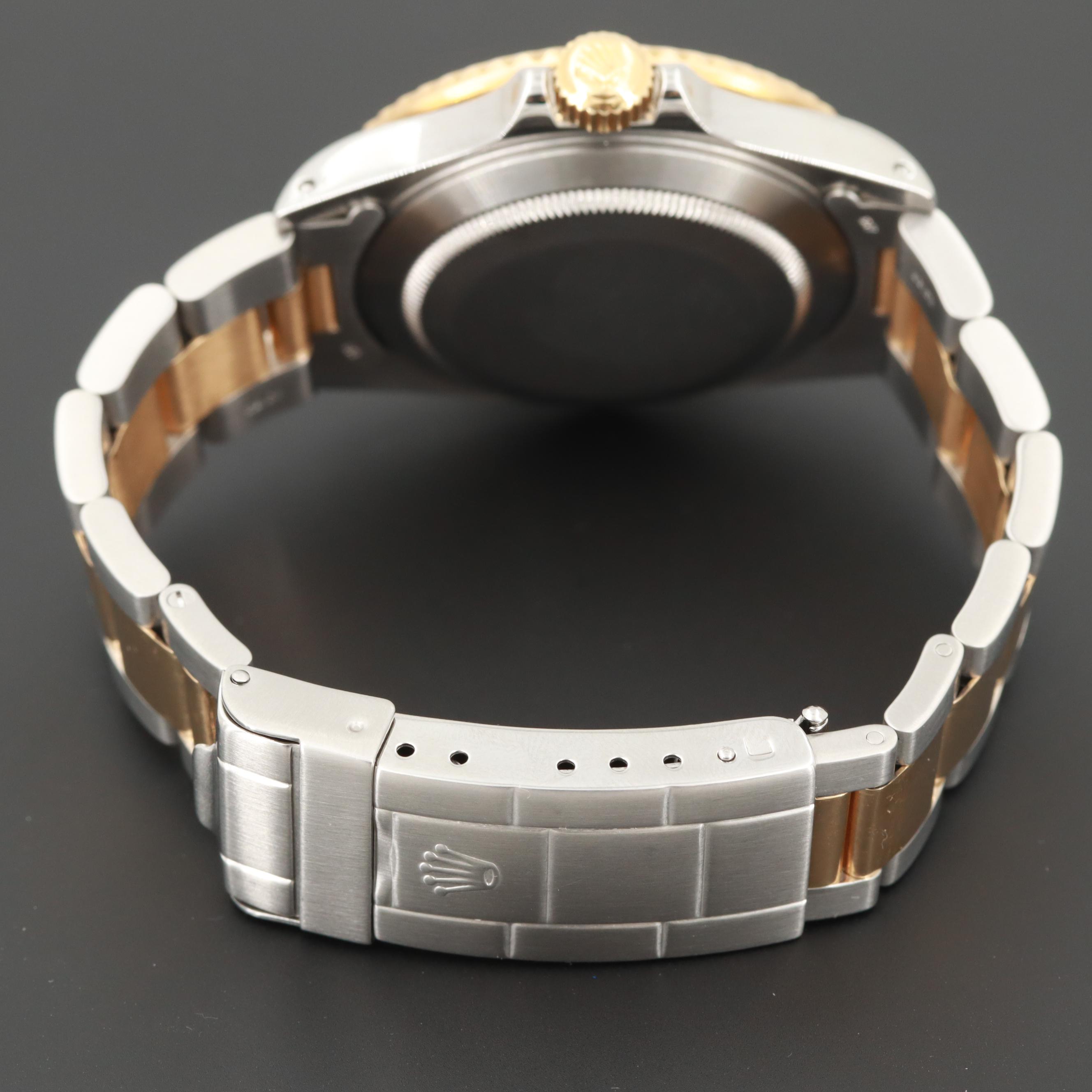 Rolex Submariner Two-Tone Watch With Aftermarket Diamond Dial, 1988