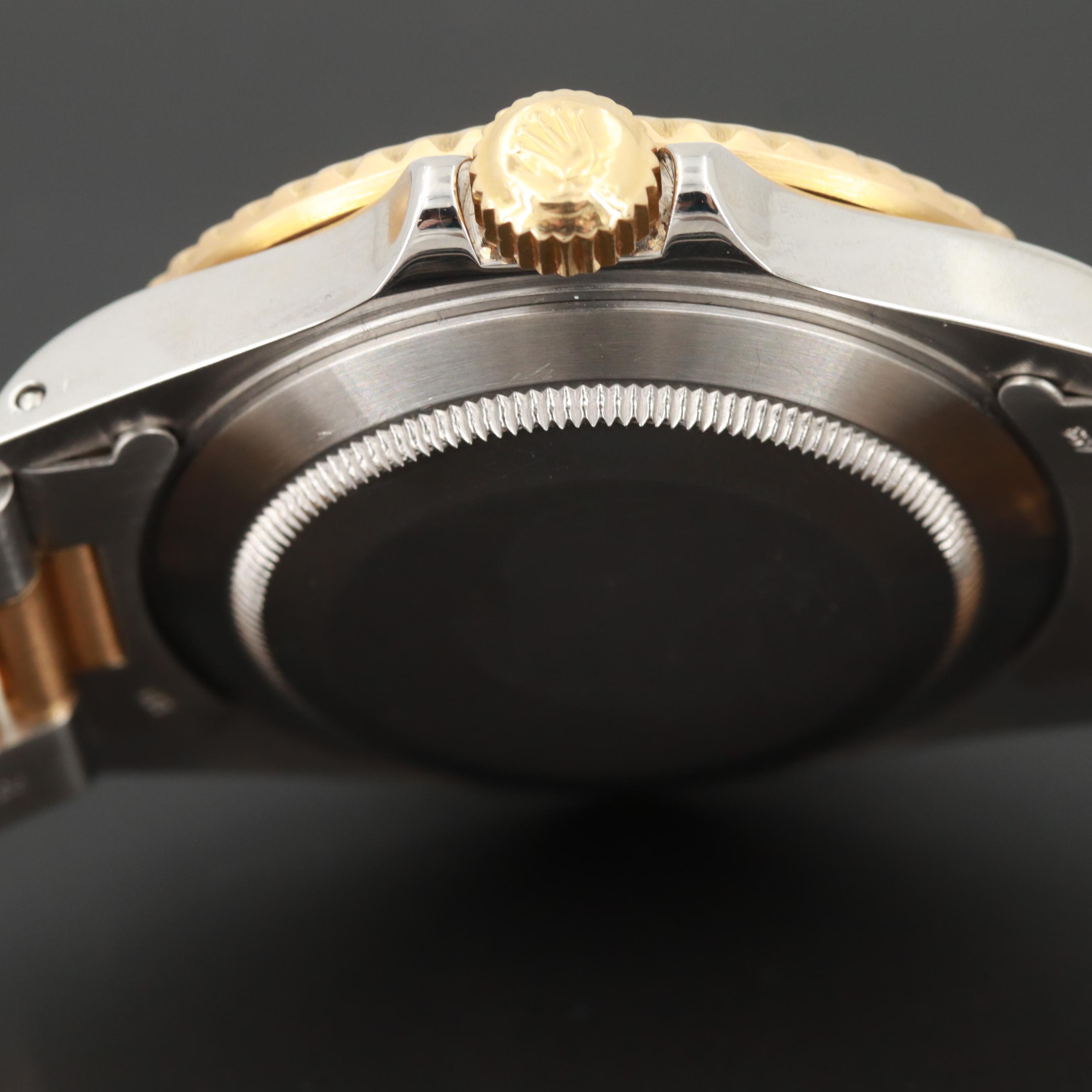 Rolex Submariner Two-Tone Watch With Aftermarket Diamond Dial, 1988