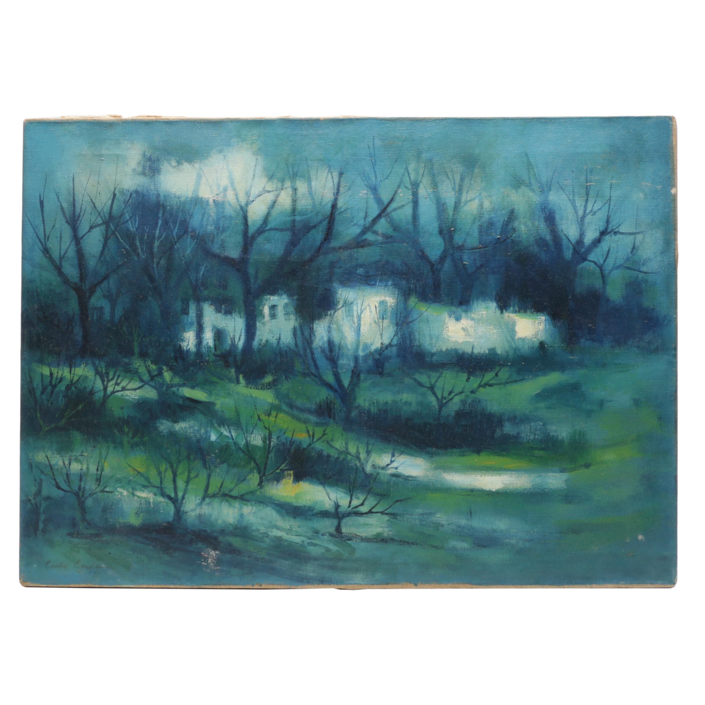 Carlos Cardella Oil Painting "Paisaje: Boelagne"