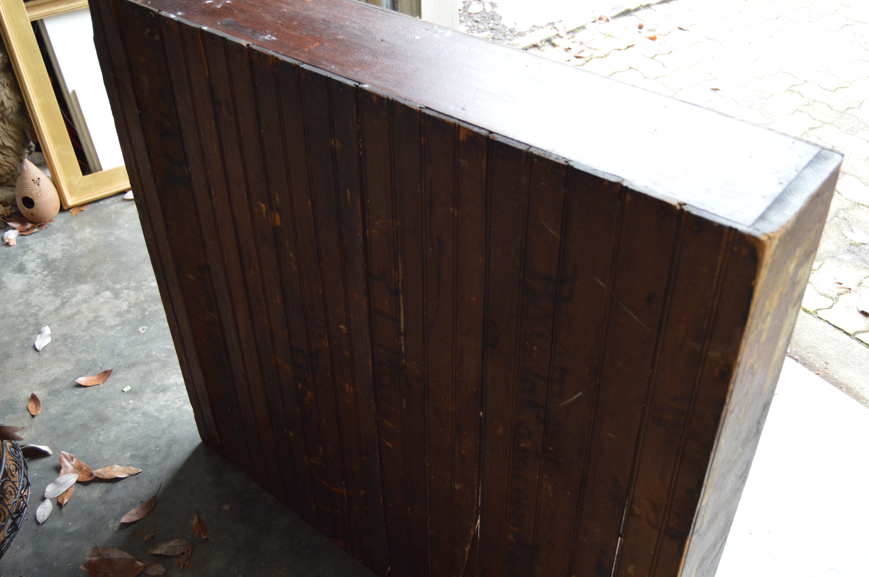 Vintage Wood Storage Cabinet