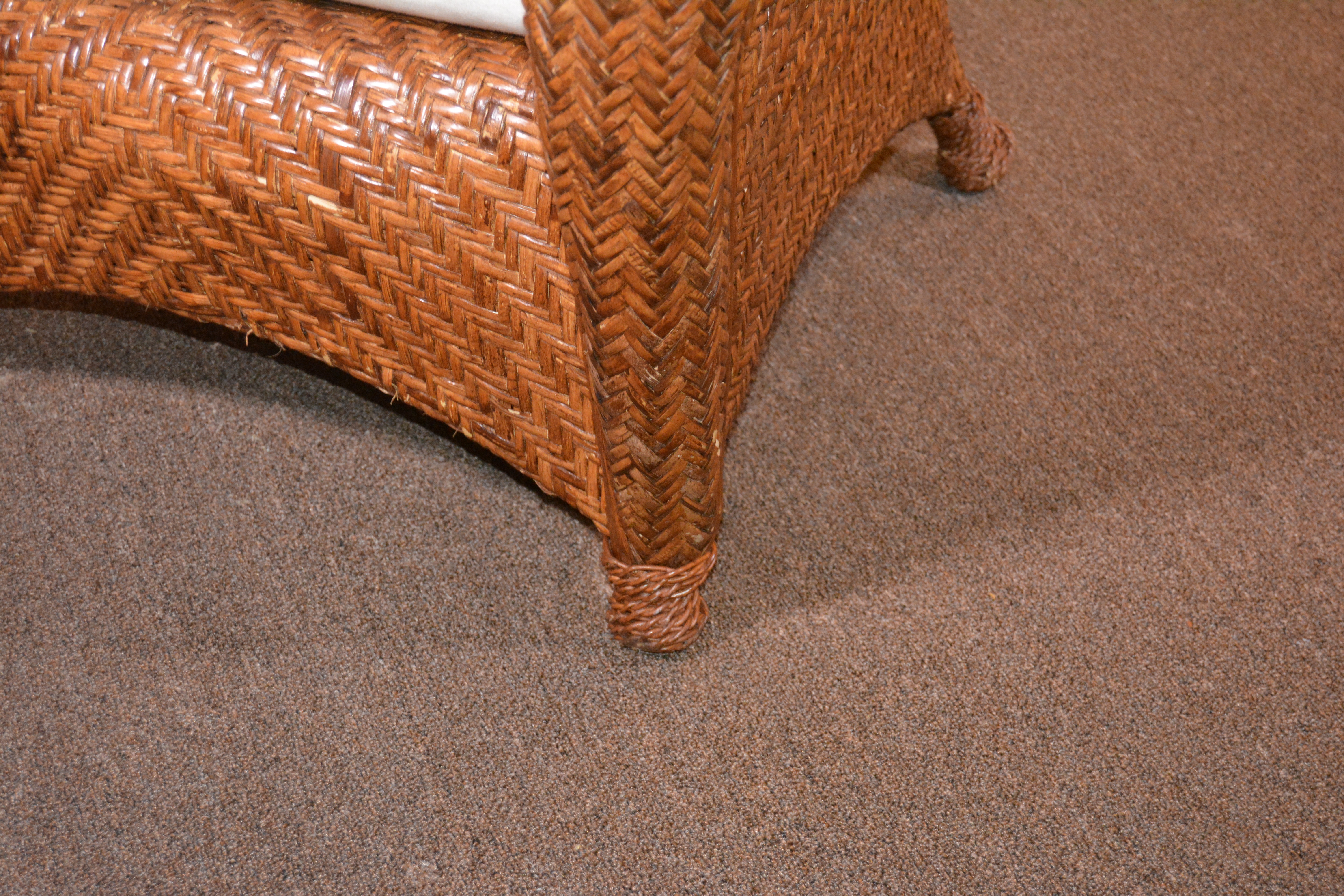 "Malabar" Rattan Lounge Chair by Pottery Barn, 21st Century