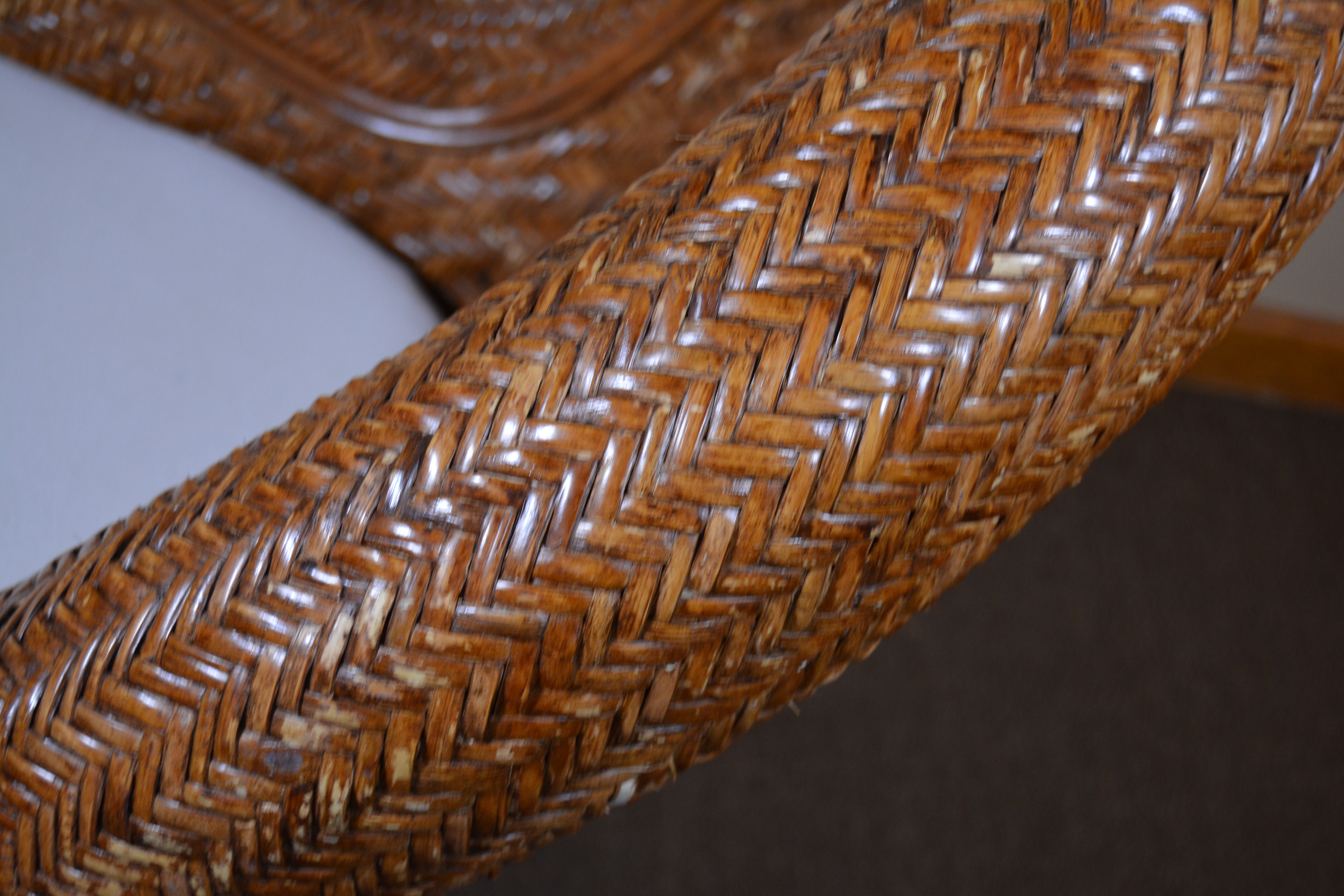 "Malabar" Rattan Lounge Chair by Pottery Barn, 21st Century