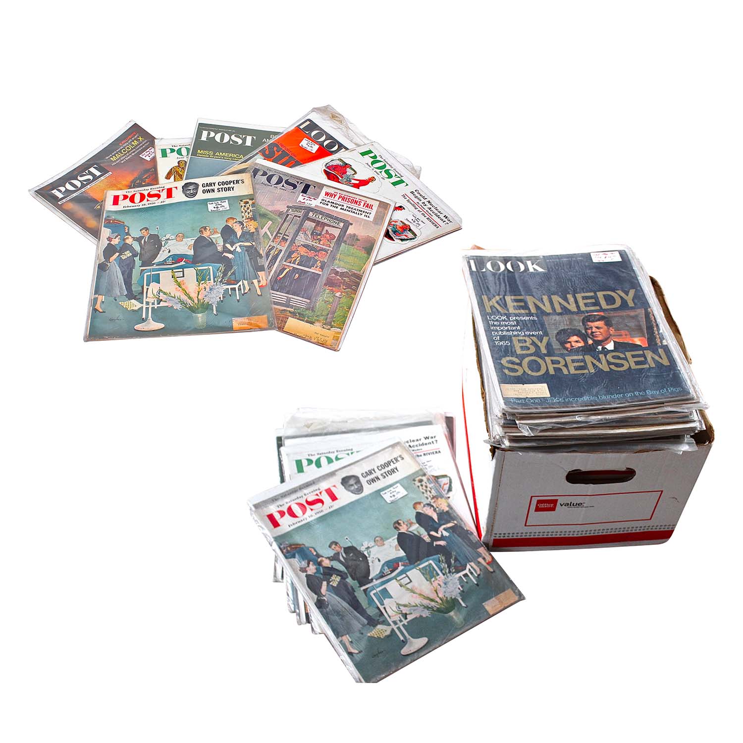 Vintage "Post" and "Look" Magazines