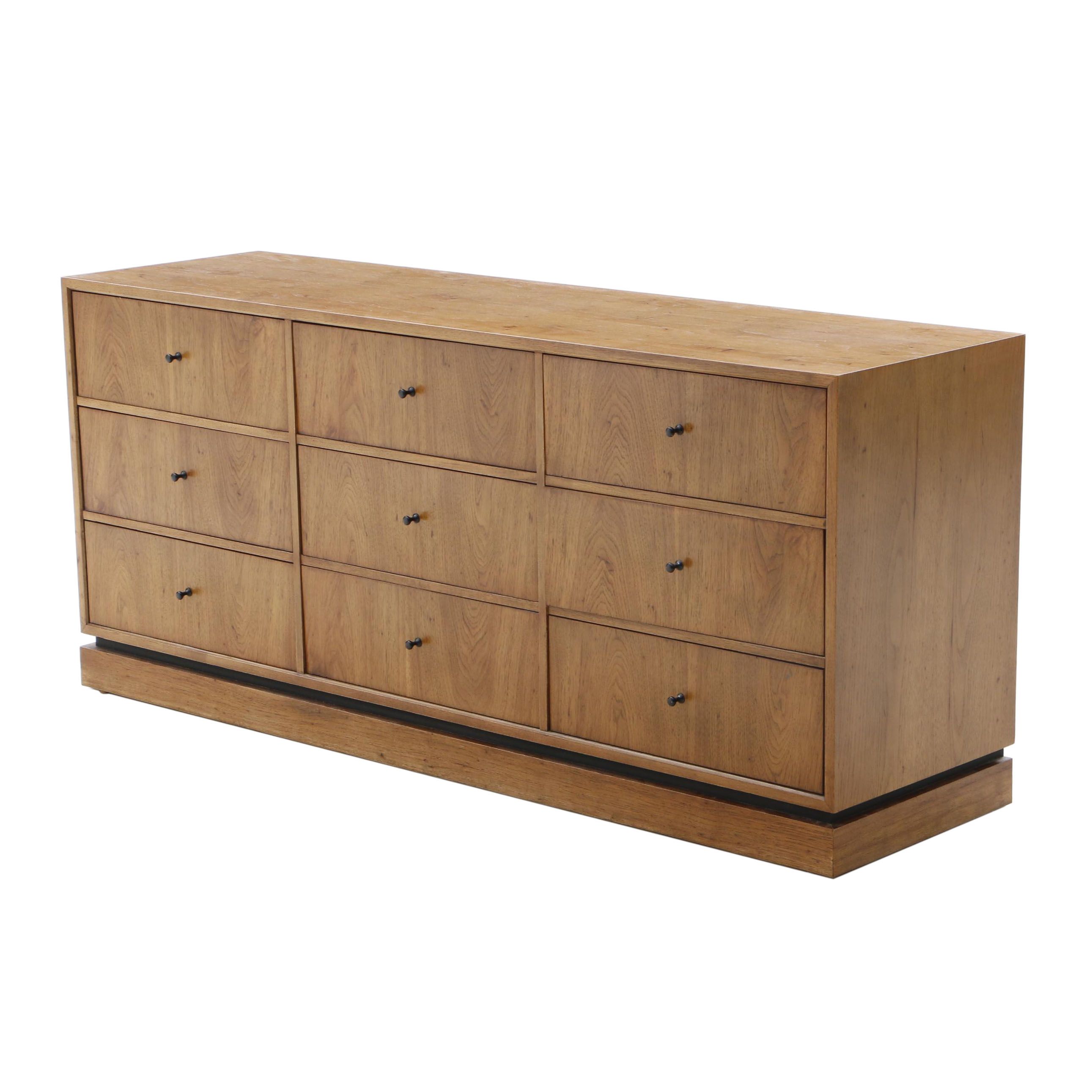 Mid Century Modern Drexel Index Series Chest of Drawers in Walnut