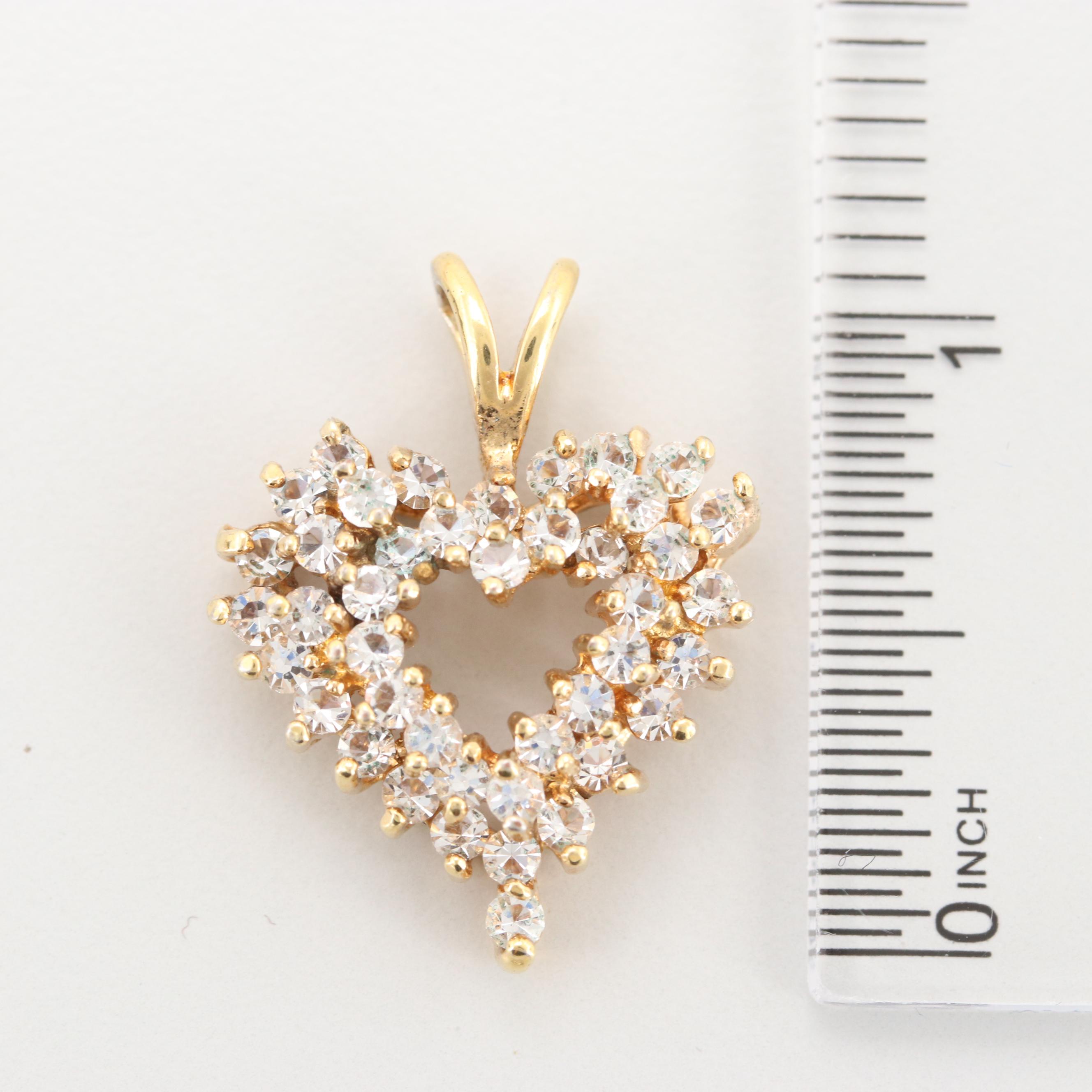 Assortment of Gold Tone Foilback Jewelry Including Scarf Clips