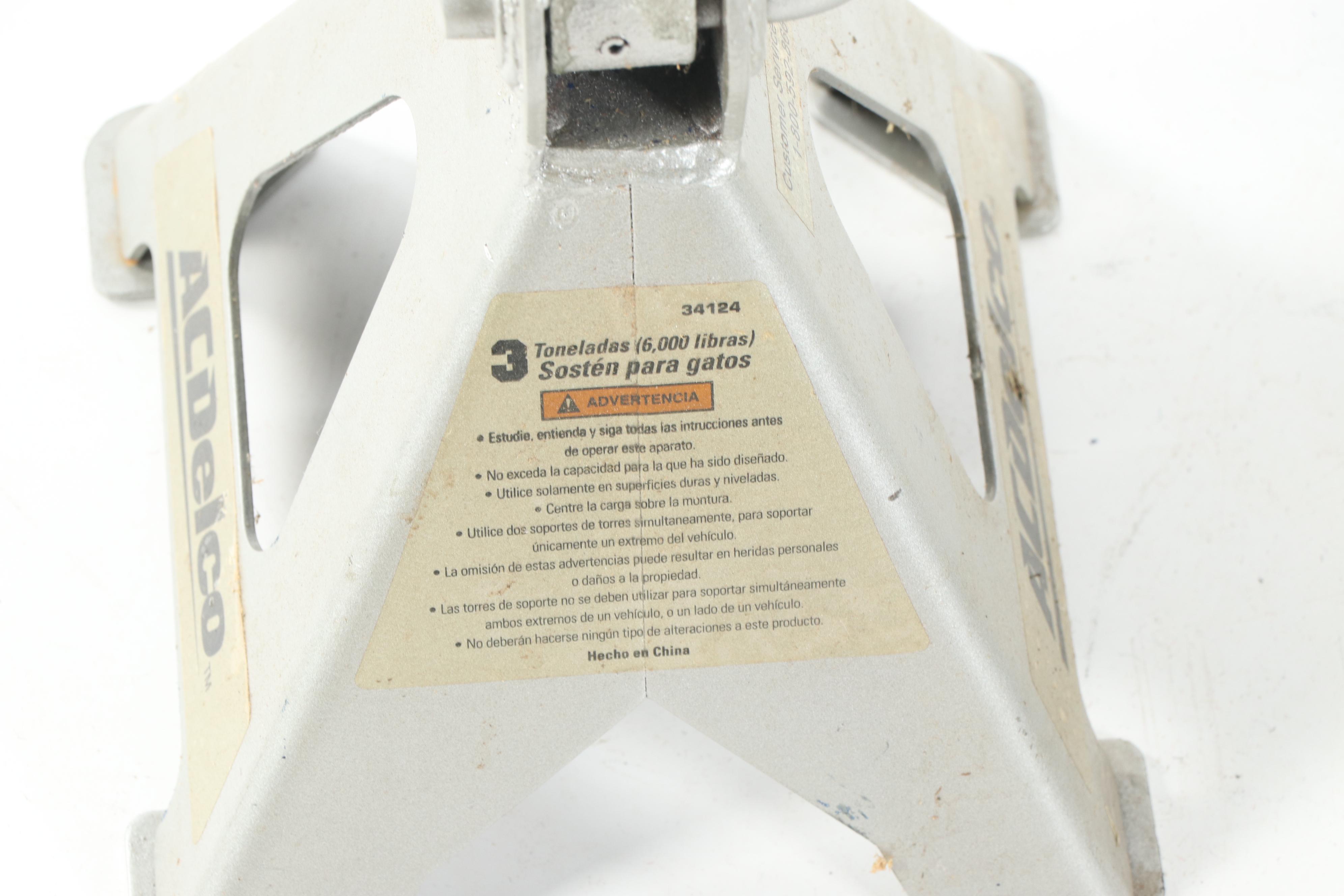 Matco Rolling Seat, AC Delco Three Ton Jack Stands, DSR Battery Charger and More