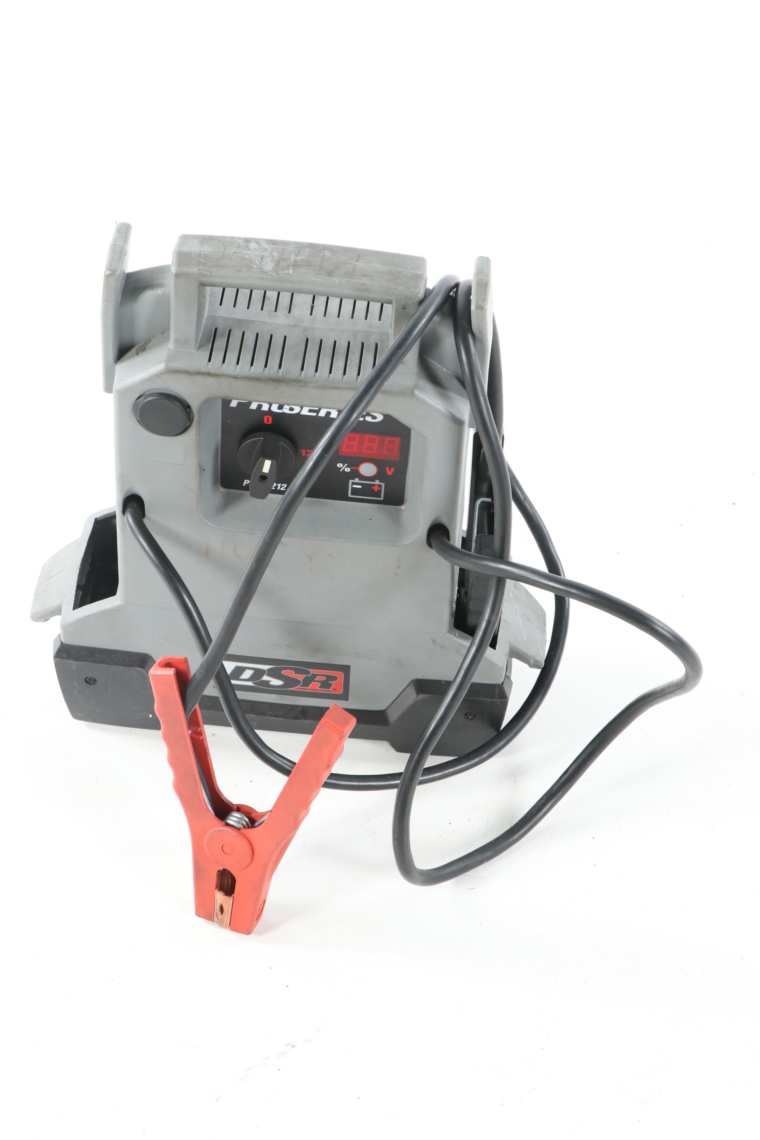 Matco Rolling Seat, AC Delco Three Ton Jack Stands, DSR Battery Charger and More