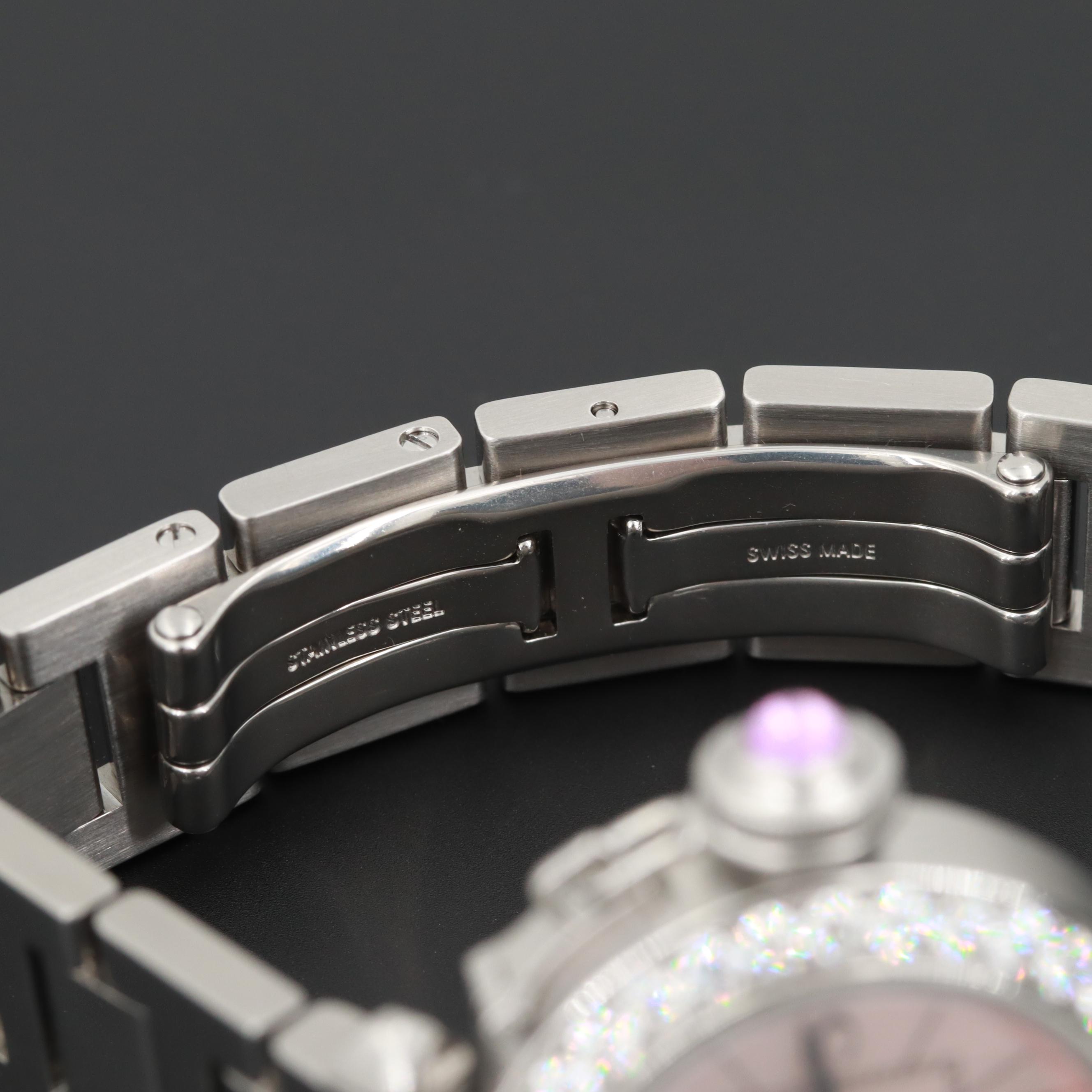 Pasha de Cartier Watch With Diamond Bezel and Synthetic Sapphire Crown