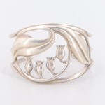 Sterling Silver "Lily of the Valley" Cuff Bracelet