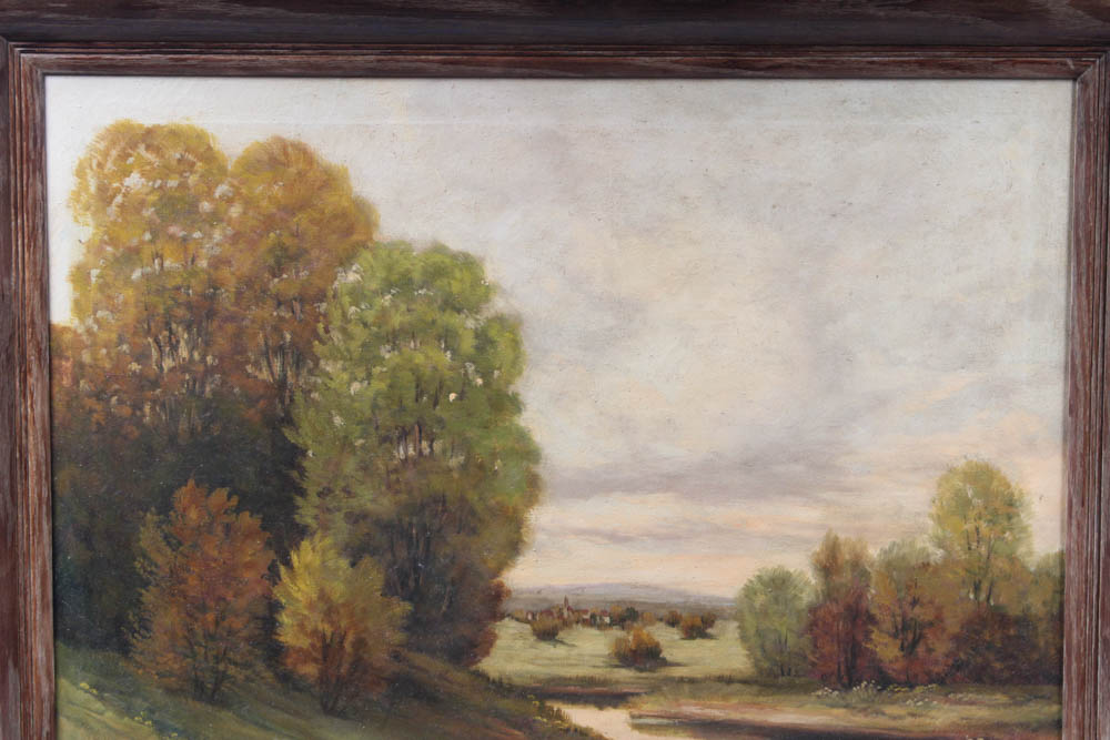 Landscape Oil Painting in the Manner of Charles Fritz