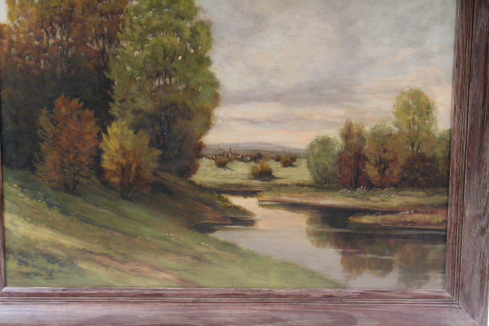 Landscape Oil Painting in the Manner of Charles Fritz