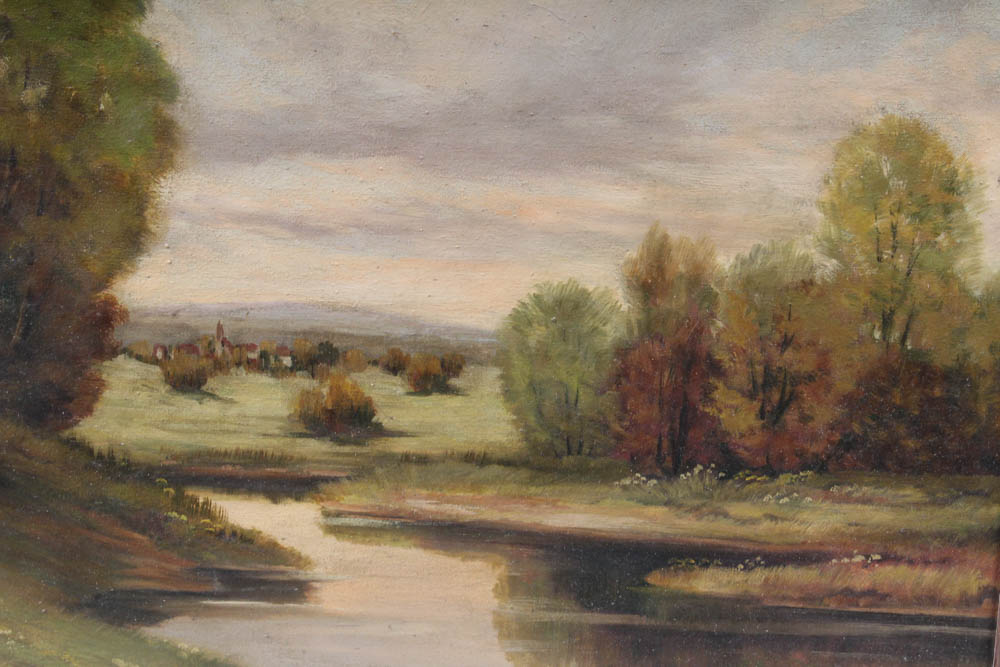 Landscape Oil Painting in the Manner of Charles Fritz