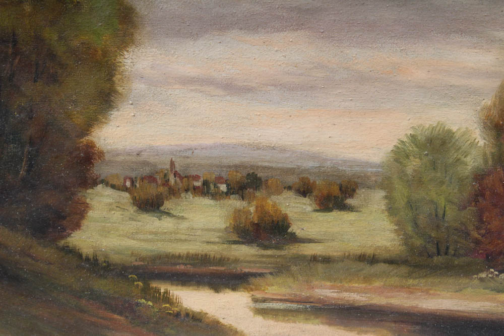 Landscape Oil Painting in the Manner of Charles Fritz